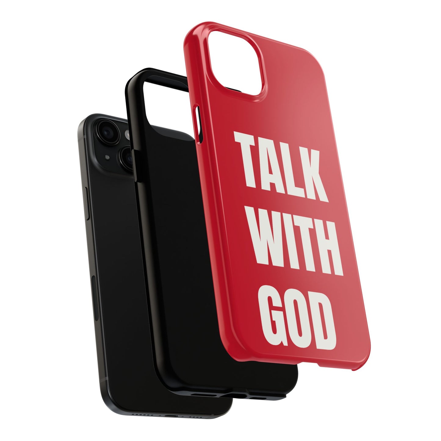 RED TALK WITH GOD Tough Phone Cases