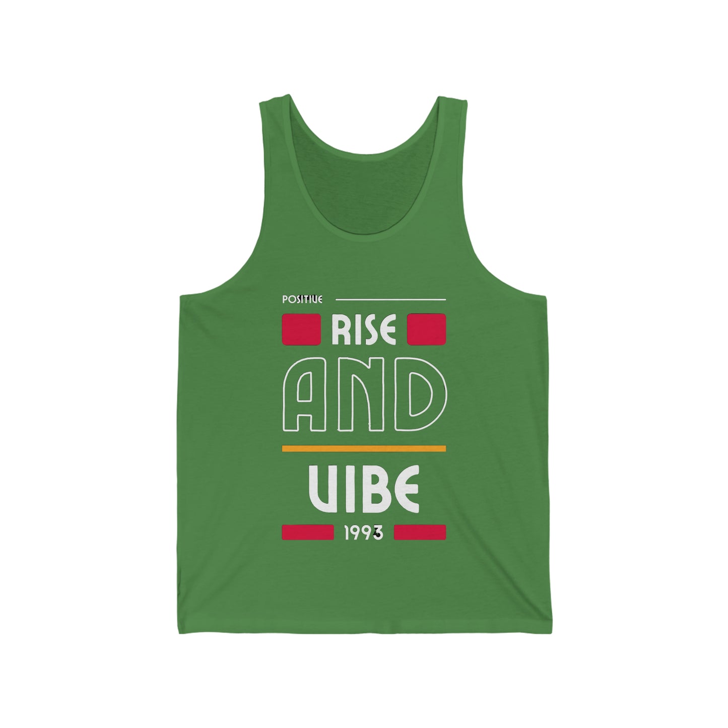 Unisex RISE AND VIBE 1993 Jersey Tank