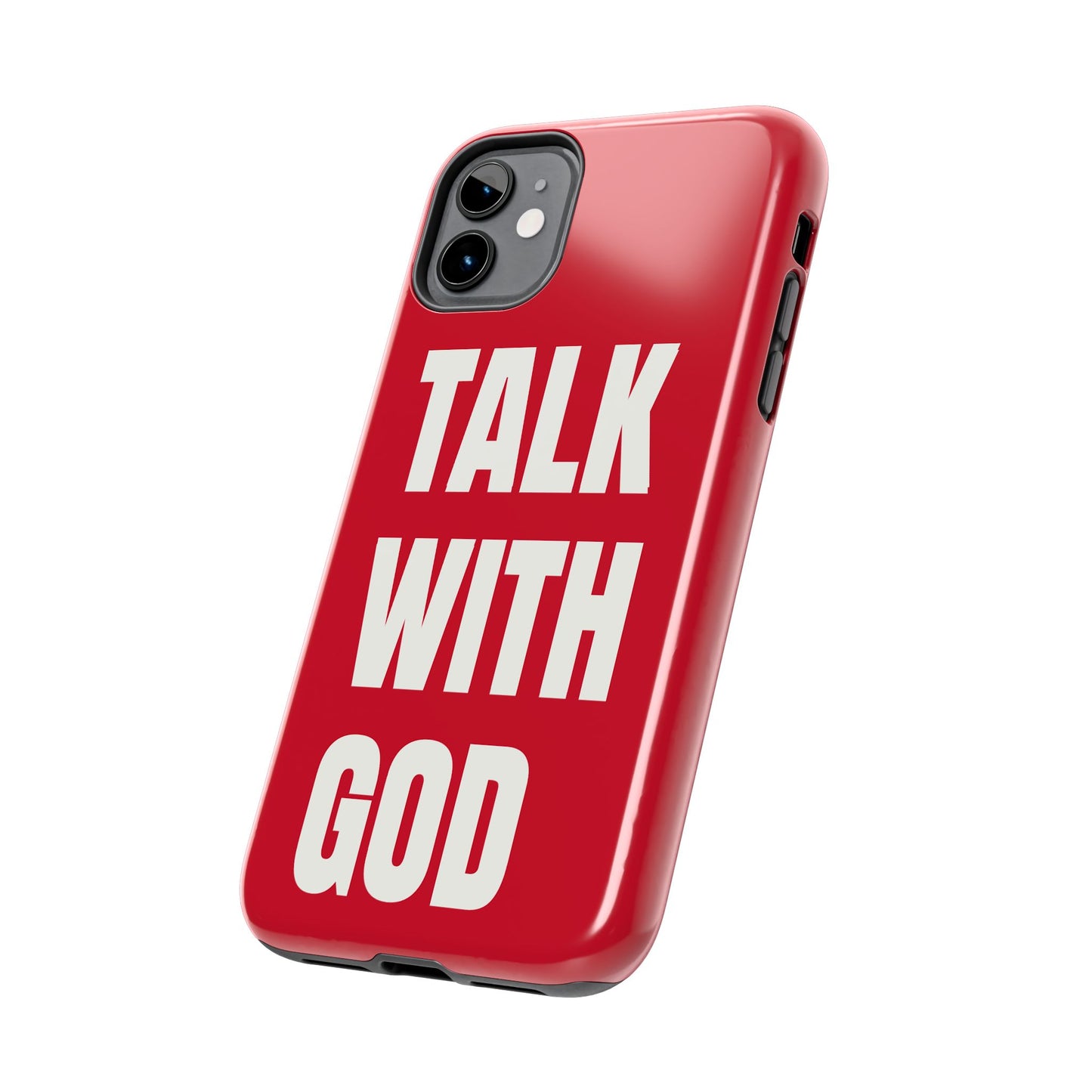 RED TALK WITH GOD Tough Phone Cases