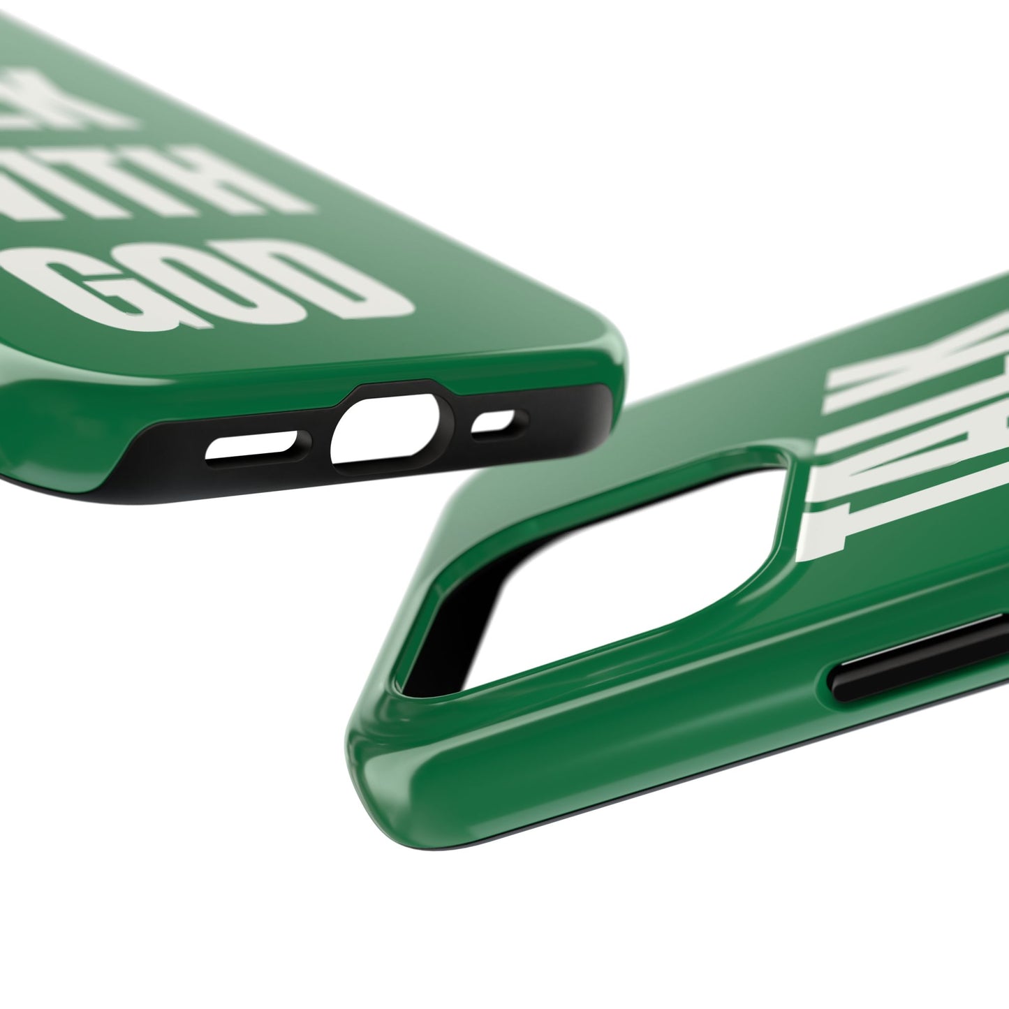 Green TALK WITH GOD Tough Phone Cases