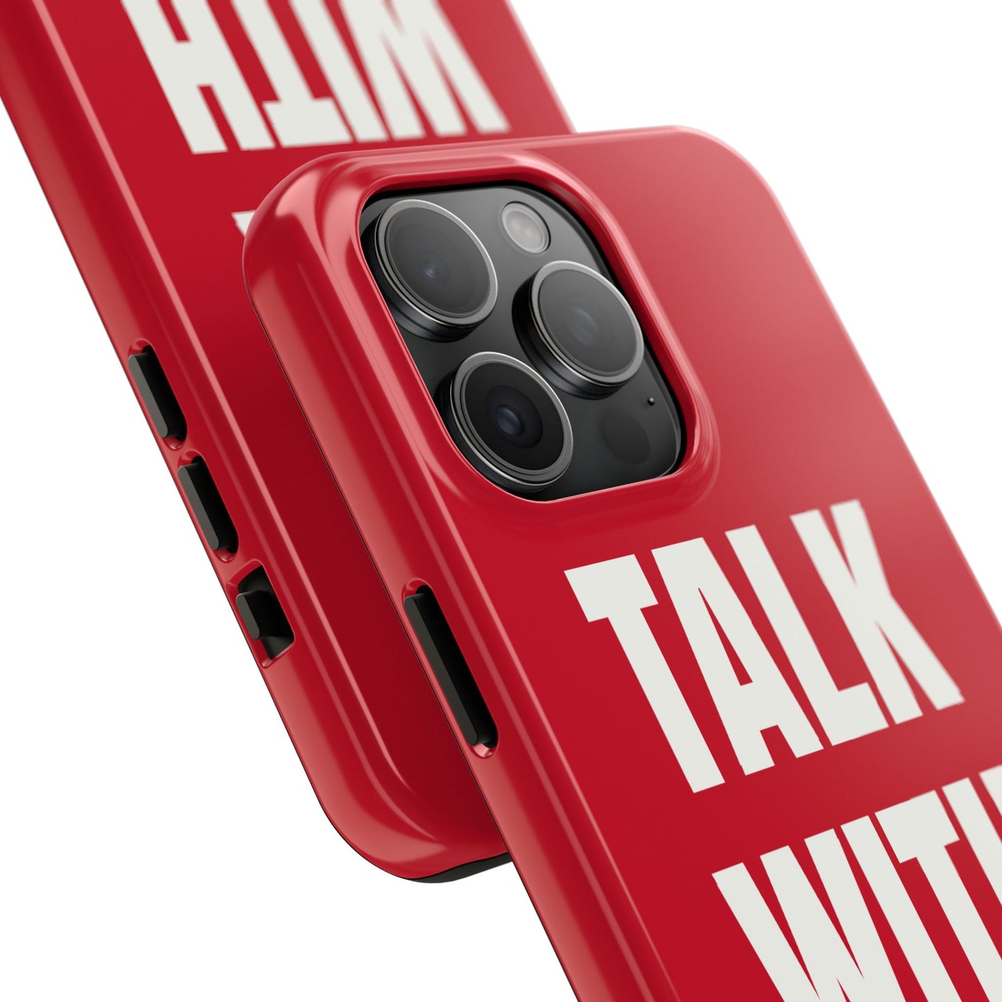 RED TALK WITH GOD Tough Phone Cases