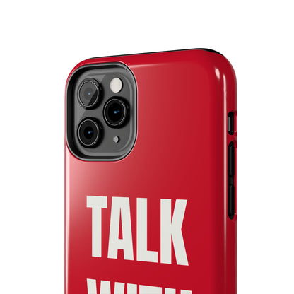 RED TALK WITH GOD Tough Phone Cases