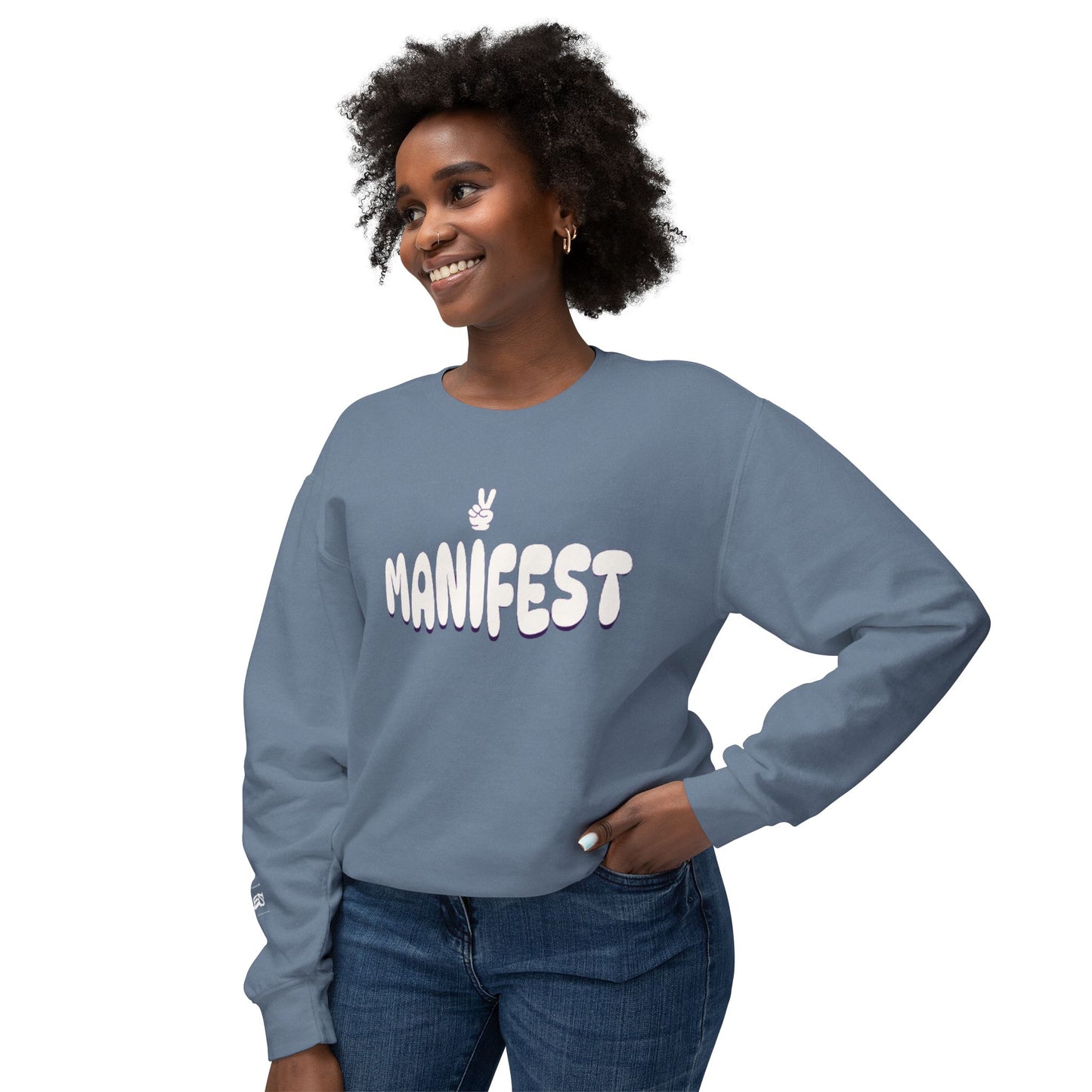 MANIFEST Unisex Lightweight Crewneck Sweatshirt