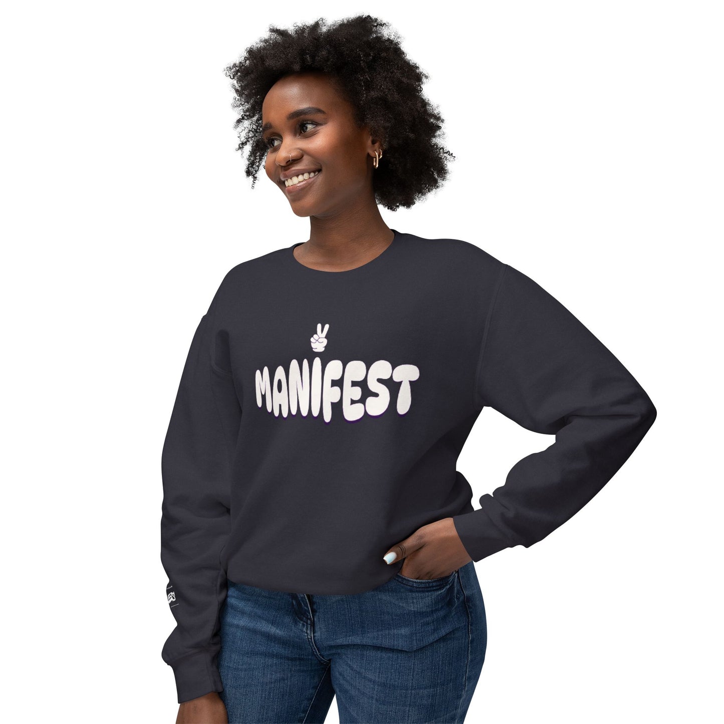 MANIFEST Unisex Lightweight Crewneck Sweatshirt