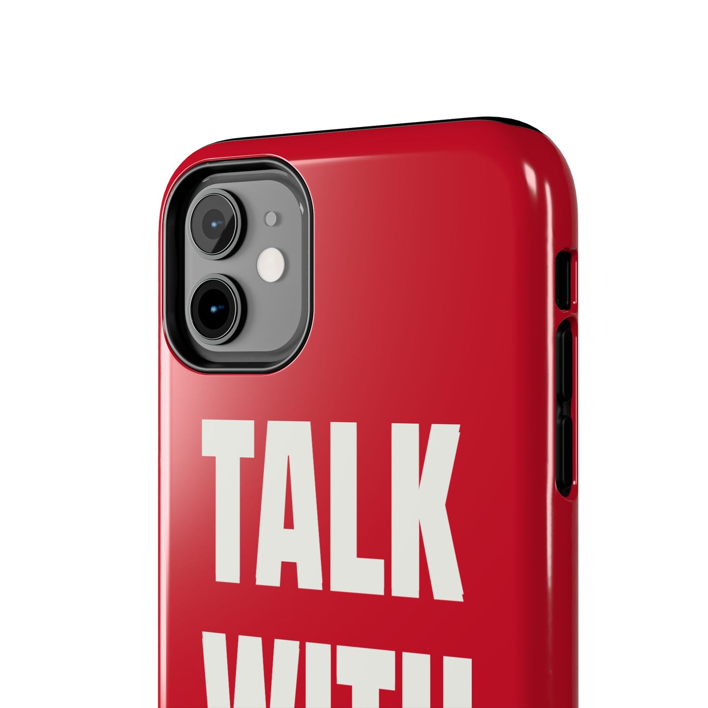 RED TALK WITH GOD Tough Phone Cases