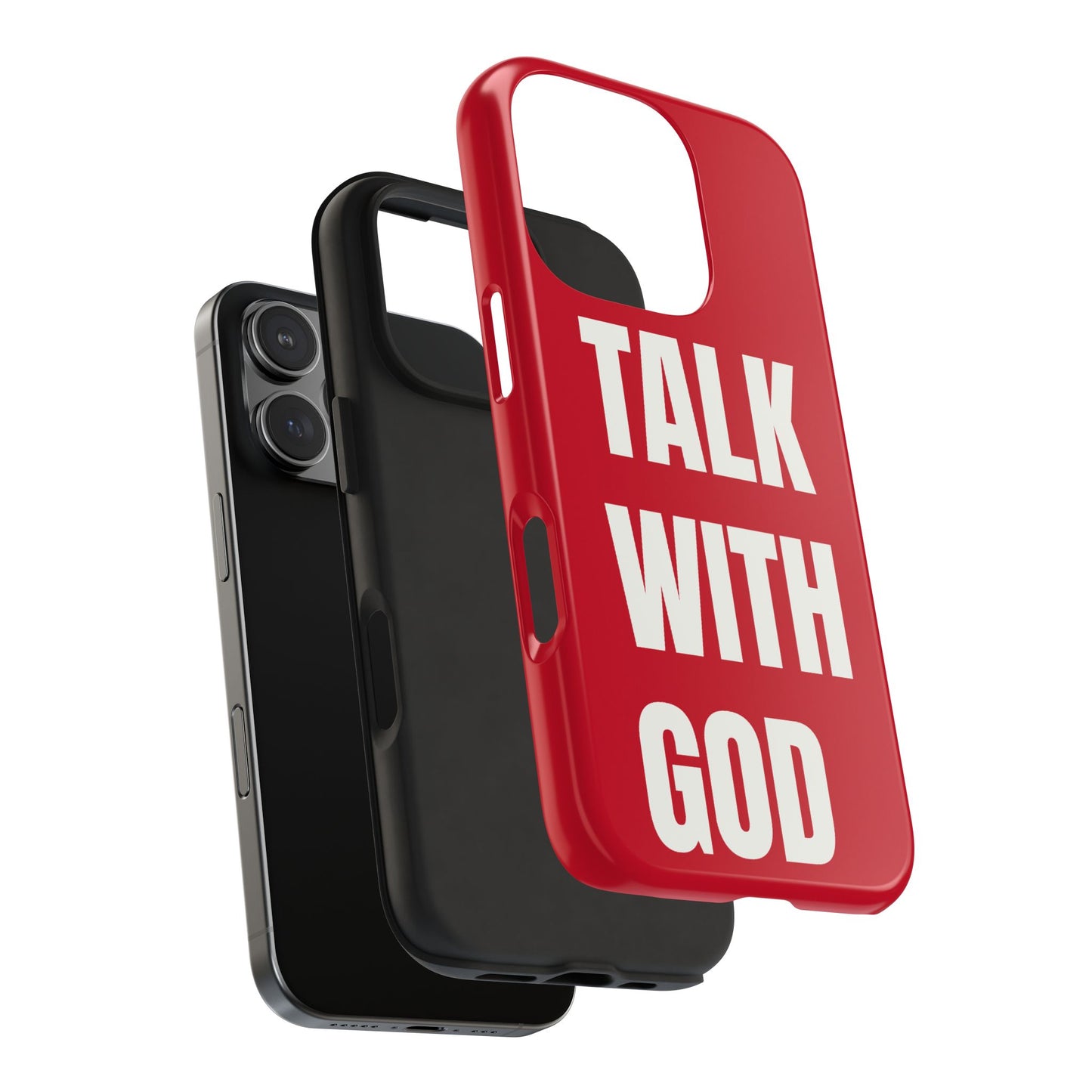 RED TALK WITH GOD Tough Phone Cases
