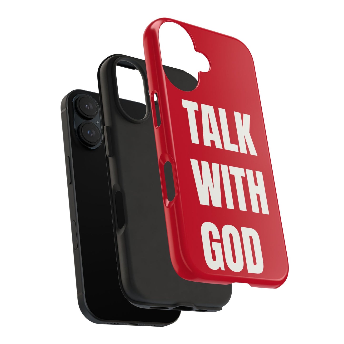 RED TALK WITH GOD Tough Phone Cases