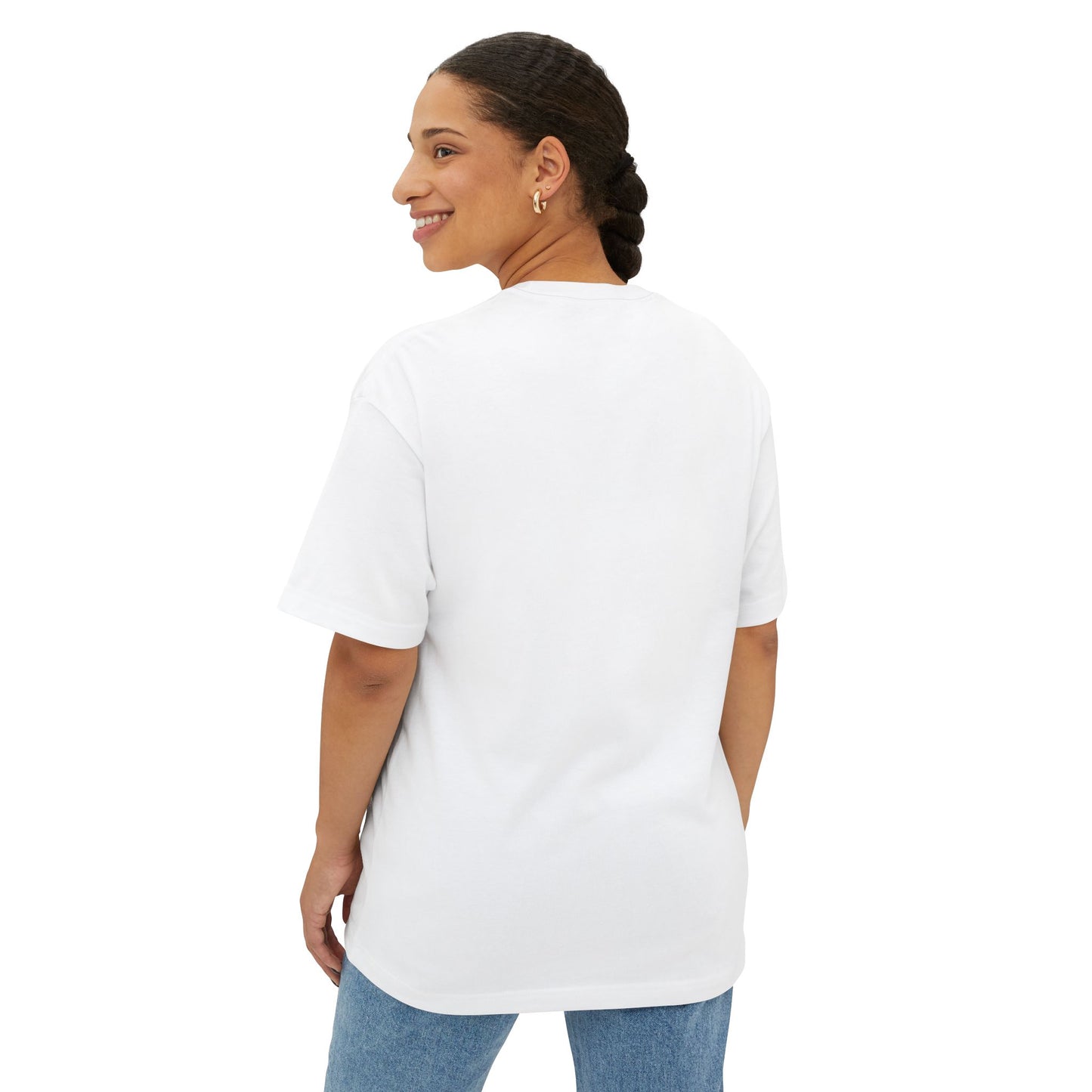THIS IS MY HAPPY FACE ANIME Unisex Oversized Boxy Tee