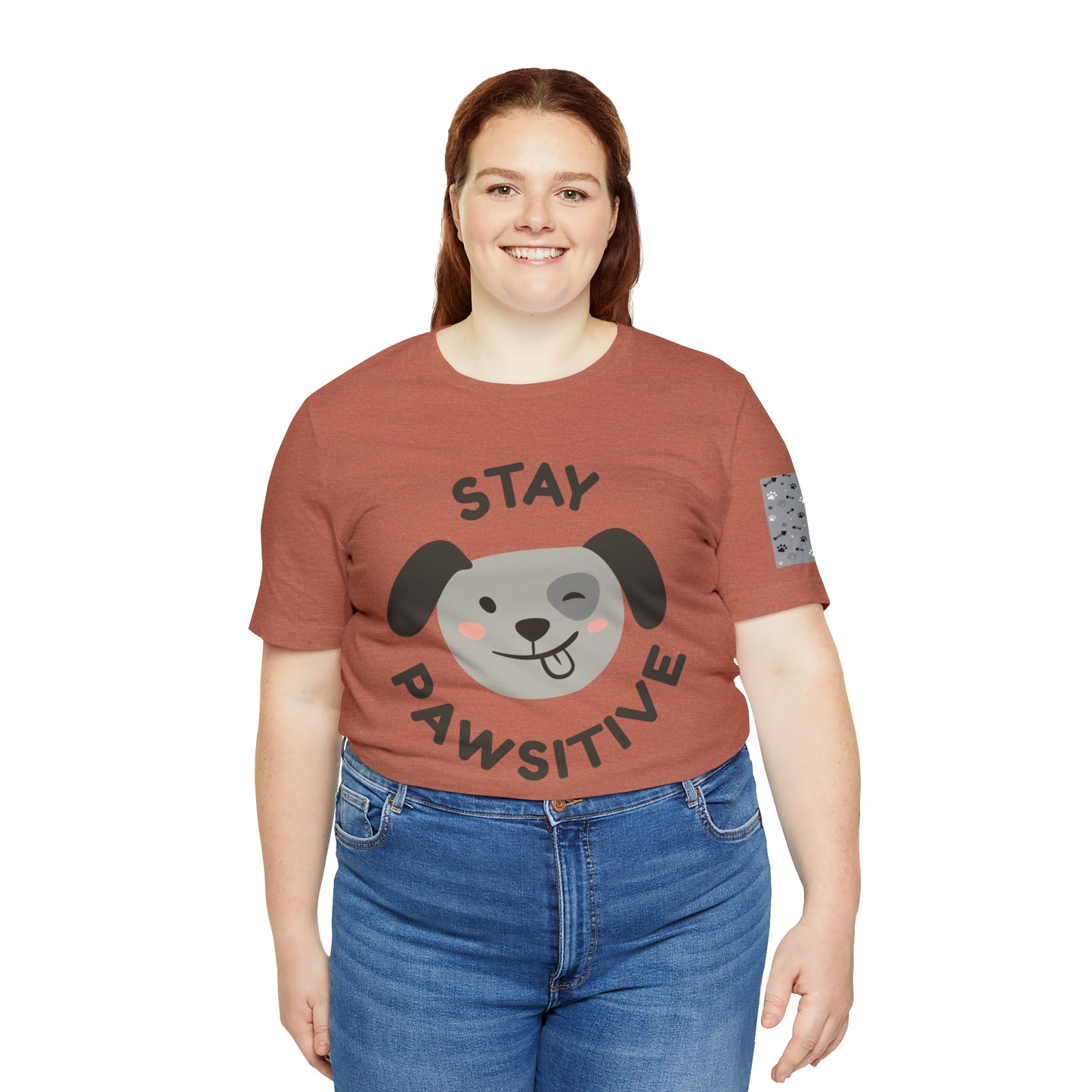 Unisex Jersey STAY PAWSITIVE Short Sleeve Tee