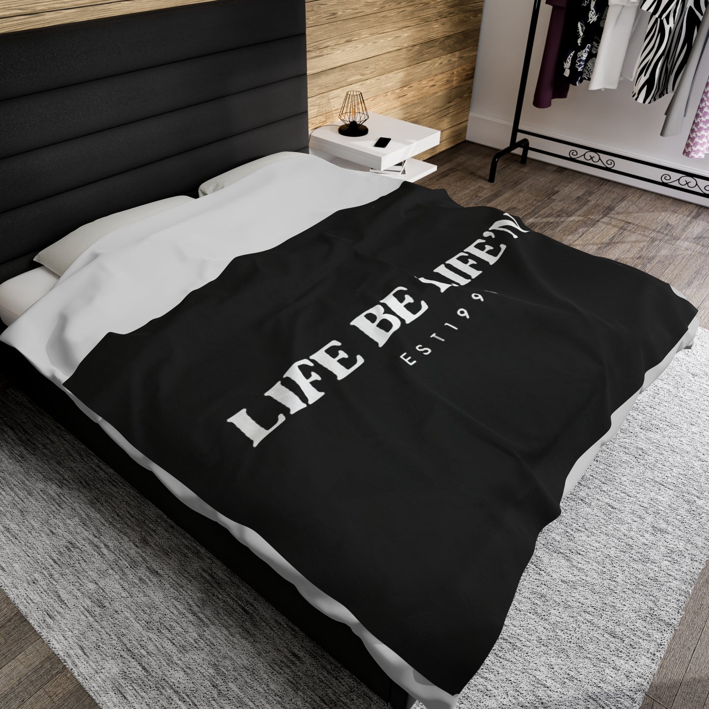 LIFE BE LIFE’N Velveteen Plush Blanket