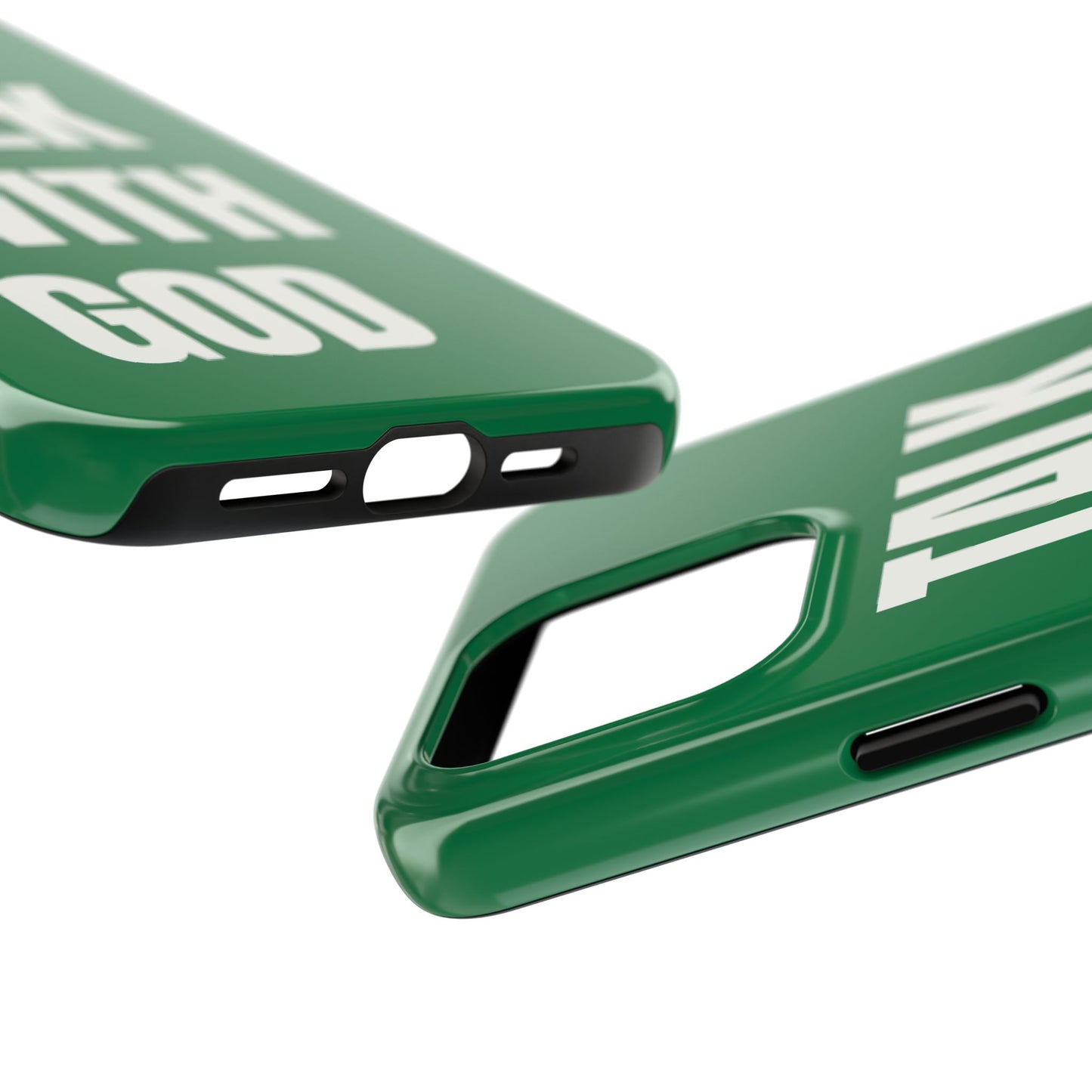 Green TALK WITH GOD Tough Phone Cases