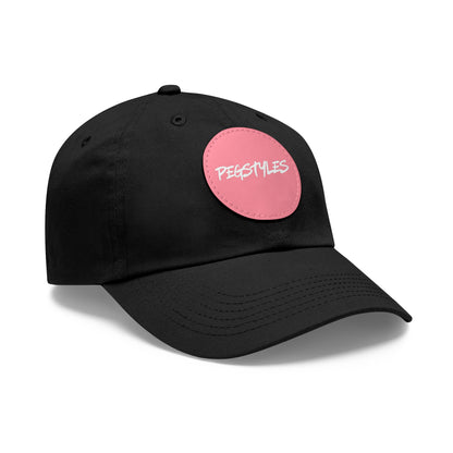PEGSTYLES ORIGINAL Dad Hat with Leather Patch (Round)