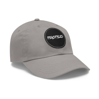 PEGSTYLES ORIGINAL Dad Hat with Leather Patch (Round)