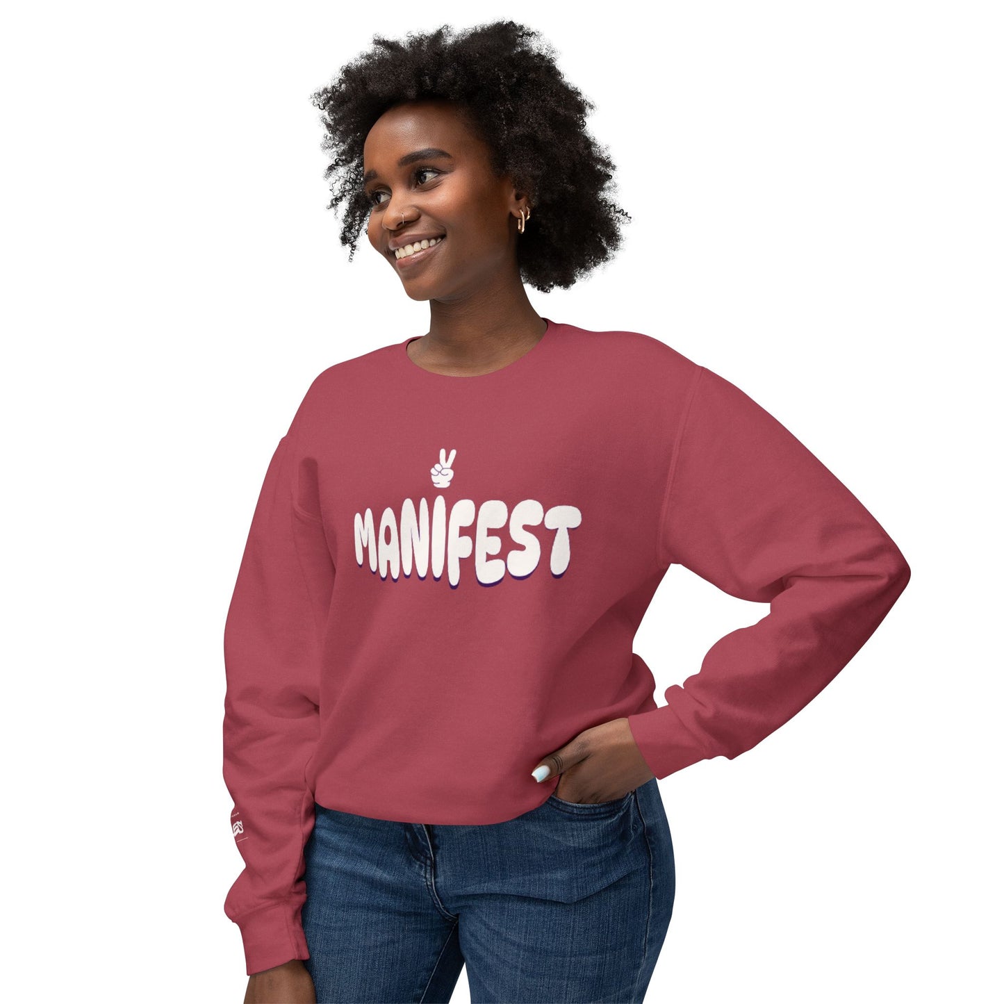 MANIFEST Unisex Lightweight Crewneck Sweatshirt