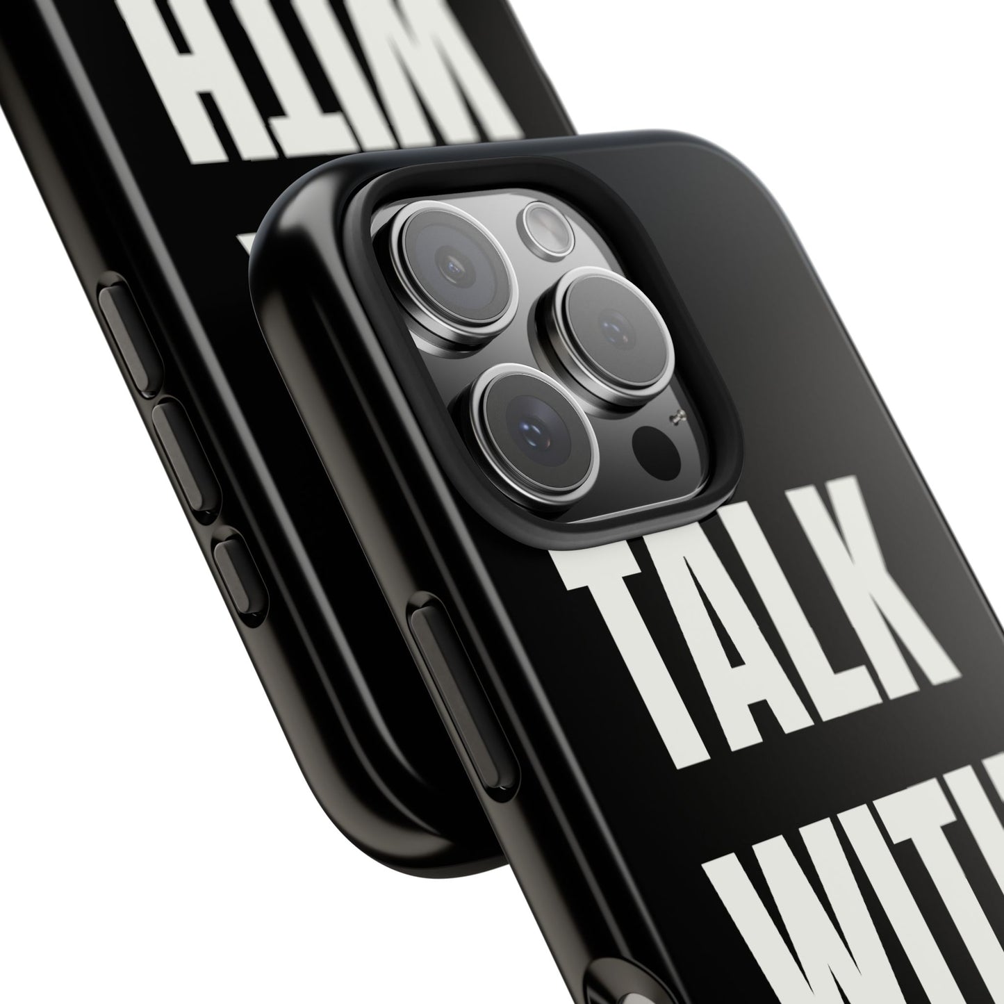 Black TALK WITH GOD Tough Phone Cases