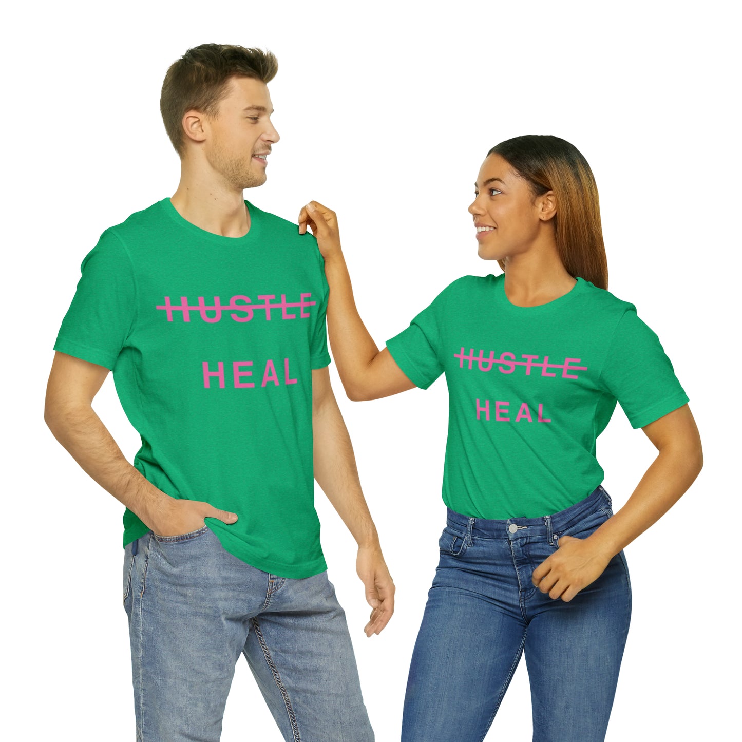 Unisex Jersey Short Sleeve DON’T JUST HUSTLE…HEAL Tee