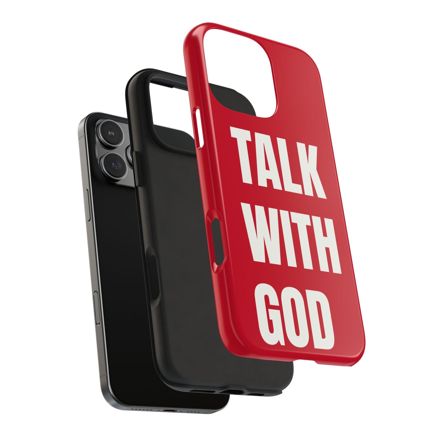 RED TALK WITH GOD Tough Phone Cases