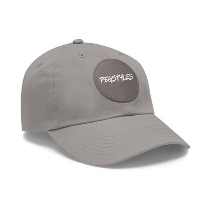 PEGSTYLES ORIGINAL Dad Hat with Leather Patch (Round)