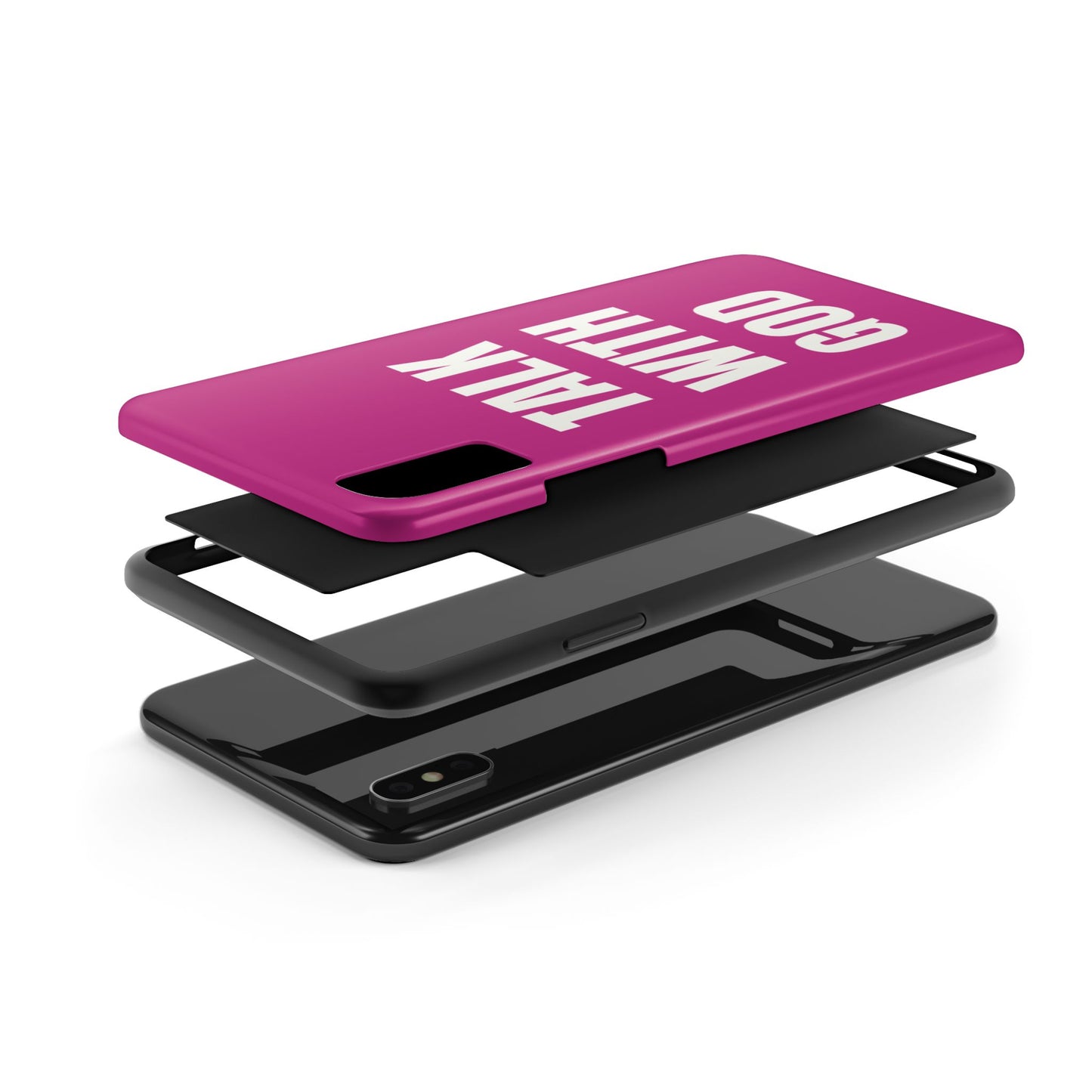 Pink TALK WITH GOD Tough Phone Cases