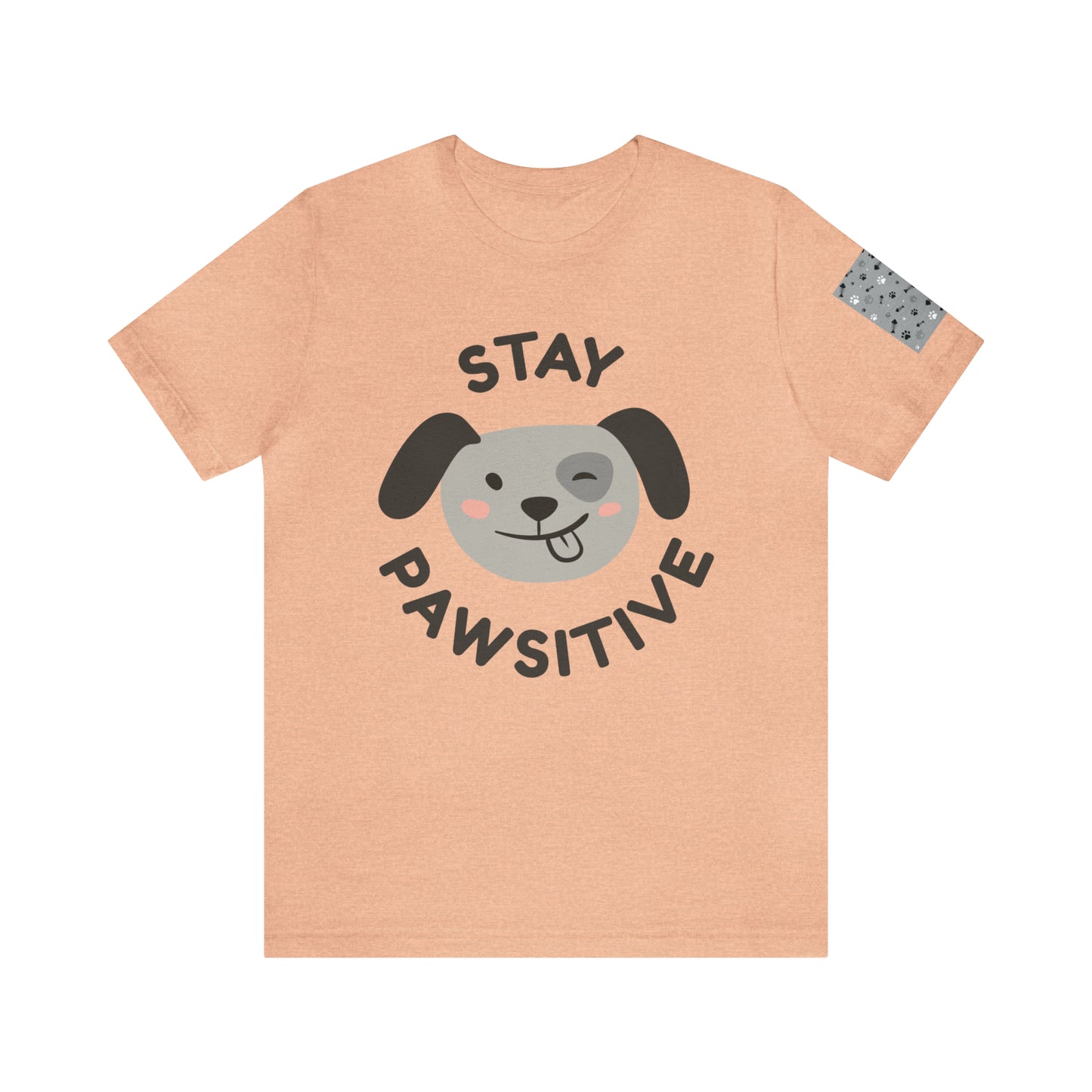 Unisex Jersey STAY PAWSITIVE Short Sleeve Tee