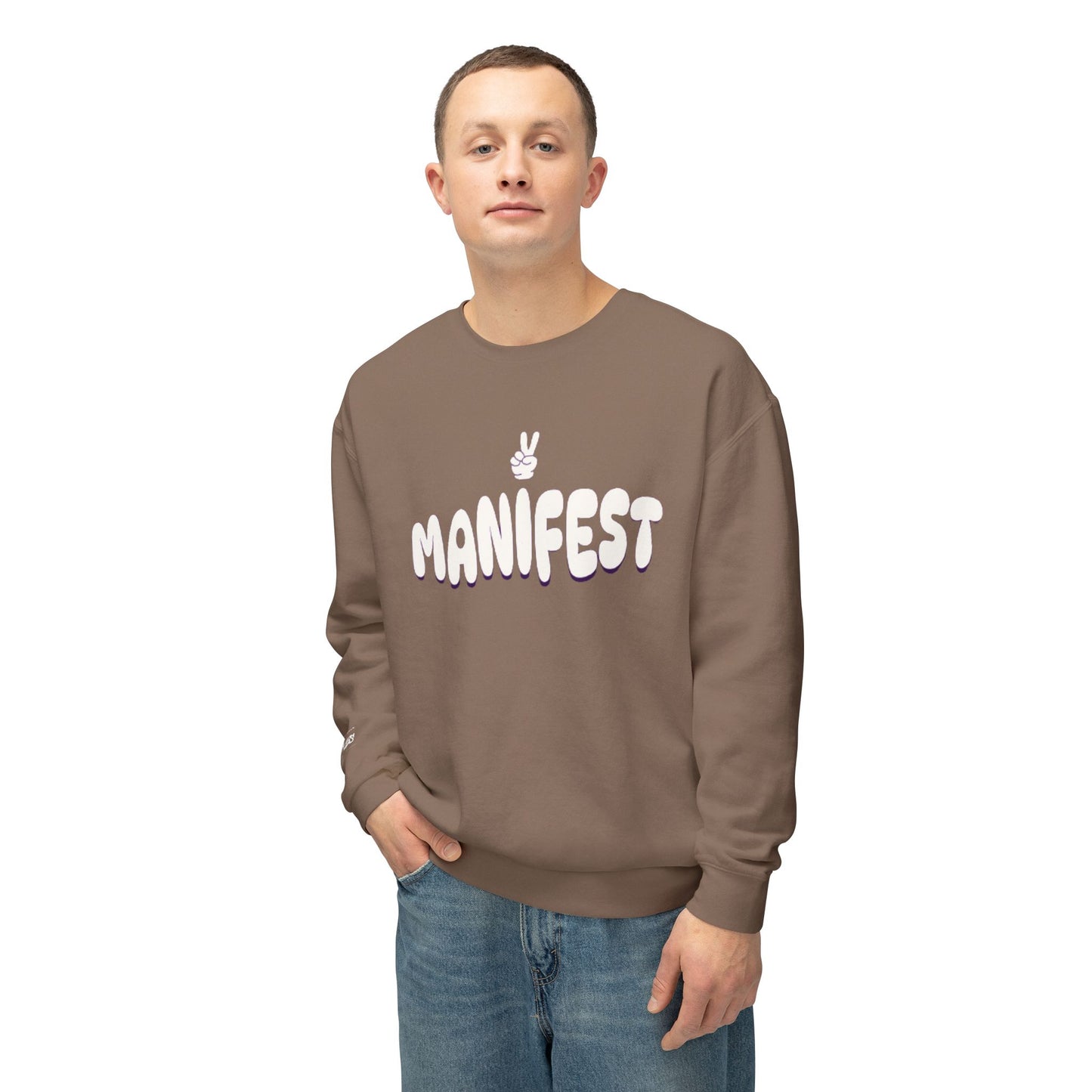 MANIFEST Unisex Lightweight Crewneck Sweatshirt