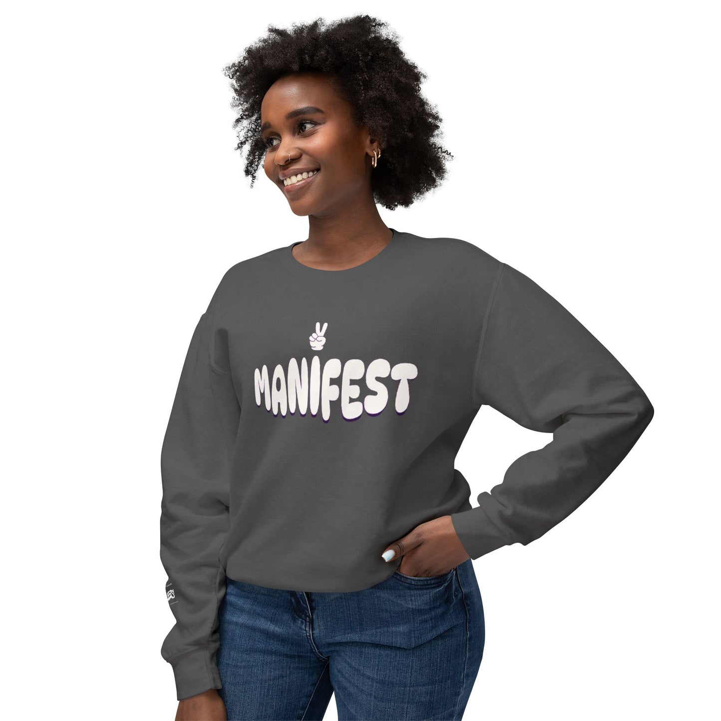 MANIFEST Unisex Lightweight Crewneck Sweatshirt