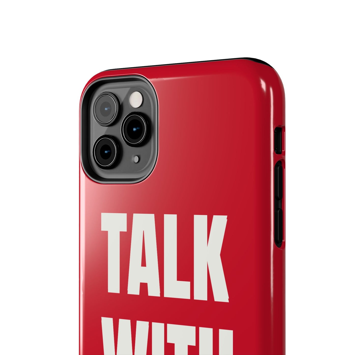 RED TALK WITH GOD Tough Phone Cases