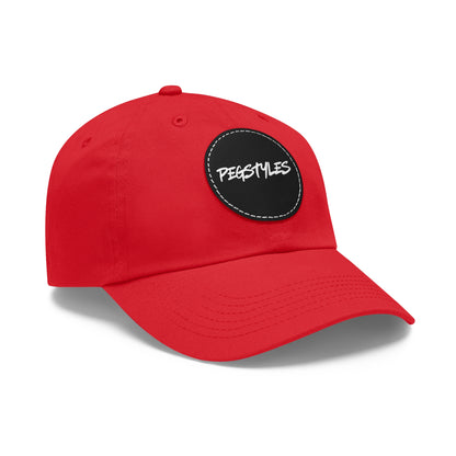 PEGSTYLES ORIGINAL Dad Hat with Leather Patch (Round)