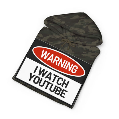 Warning: I Watch YouTube Pullover Hoodie