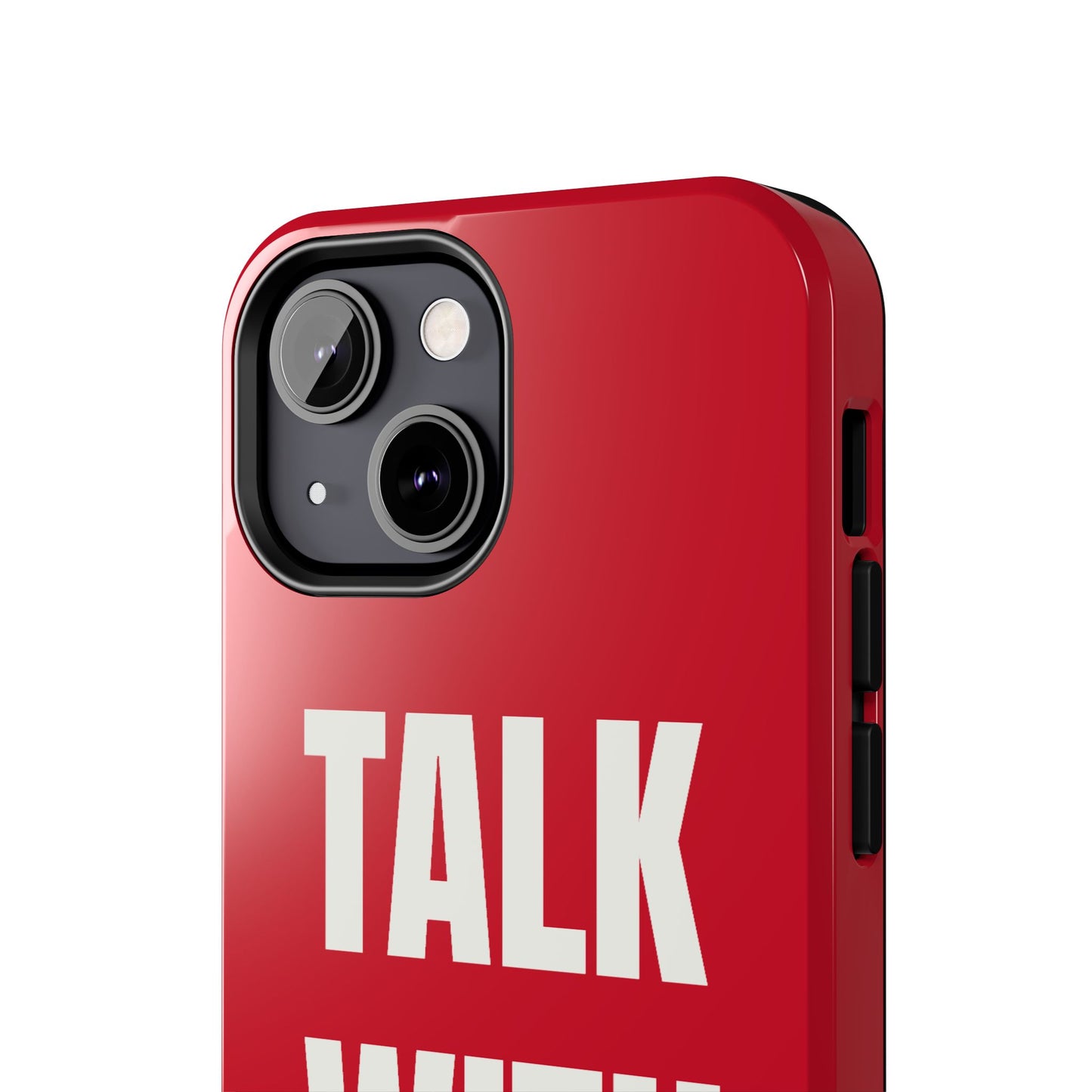 RED TALK WITH GOD Tough Phone Cases