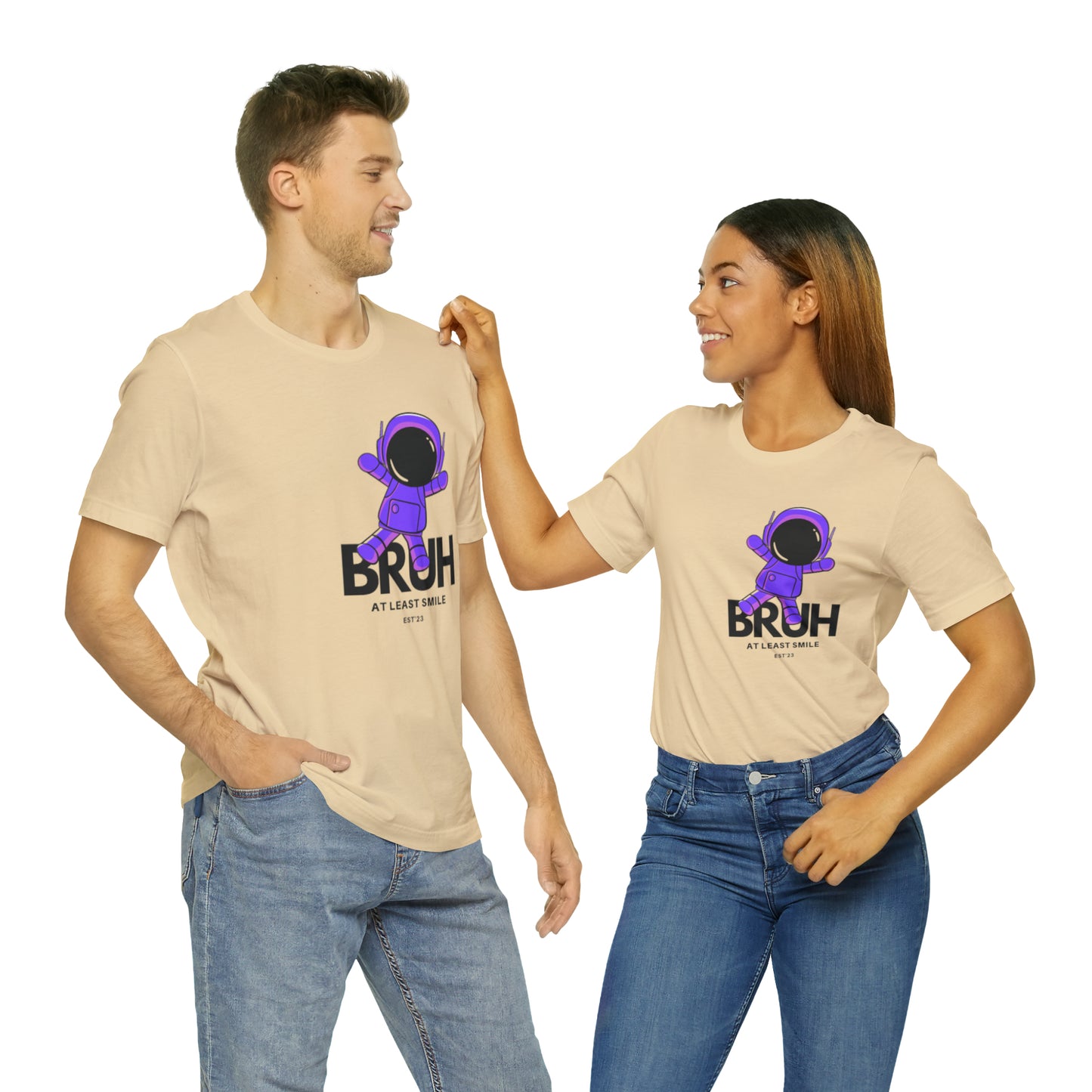 Unisex Jersey Short Sleeve  BRUH JUST SMILE Tee