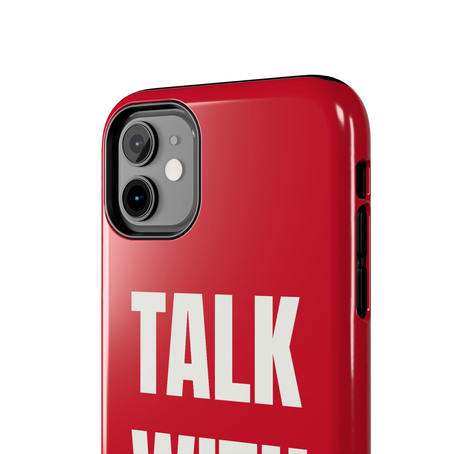 RED TALK WITH GOD Tough Phone Cases