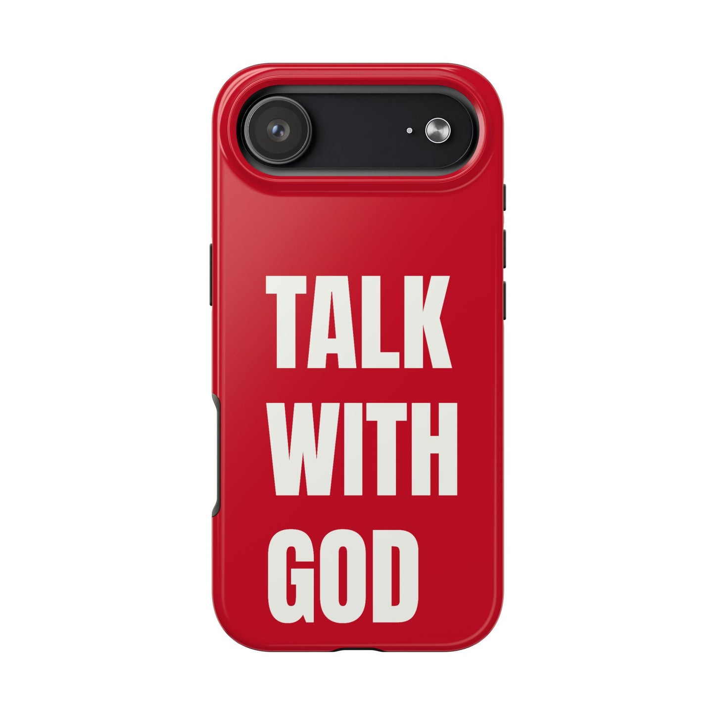 RED TALK WITH GOD Tough Phone Cases