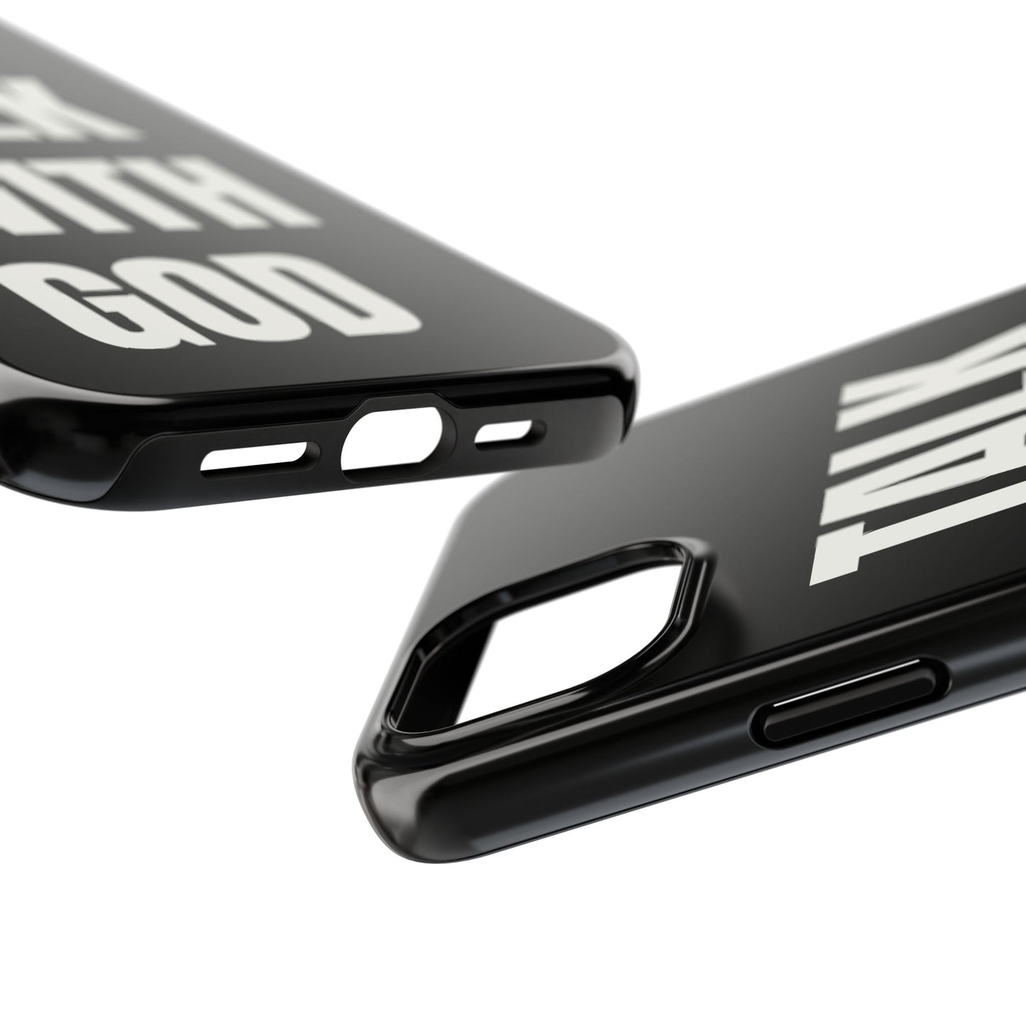 Black TALK WITH GOD Tough Phone Cases