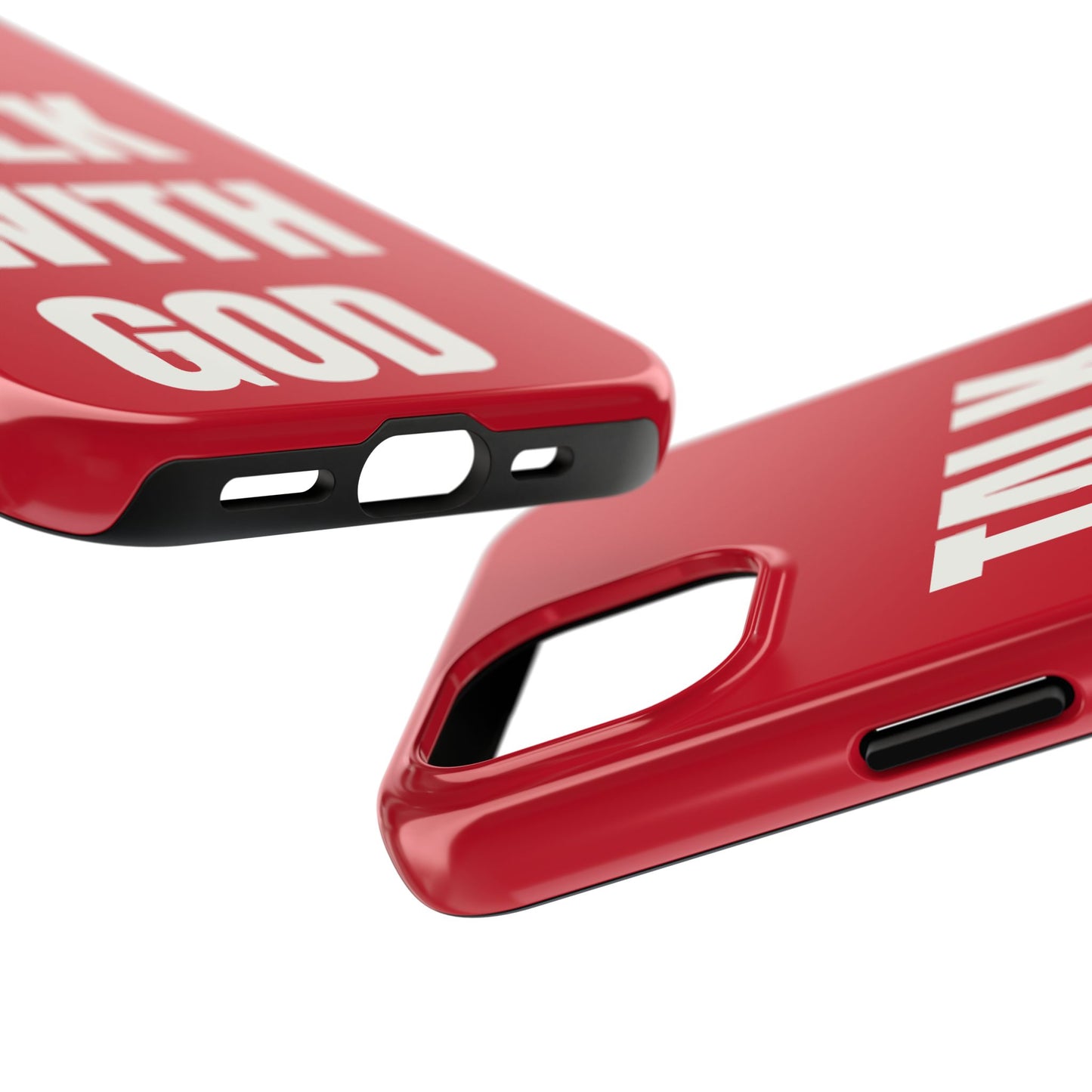 RED TALK WITH GOD Tough Phone Cases
