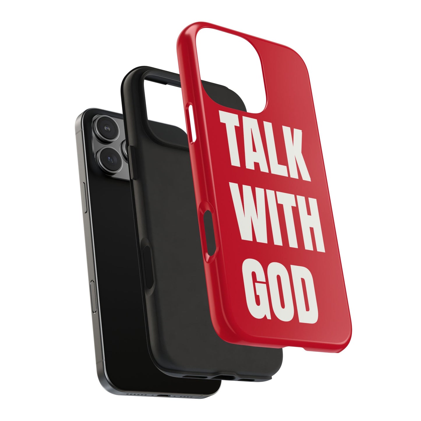 RED TALK WITH GOD Tough Phone Cases