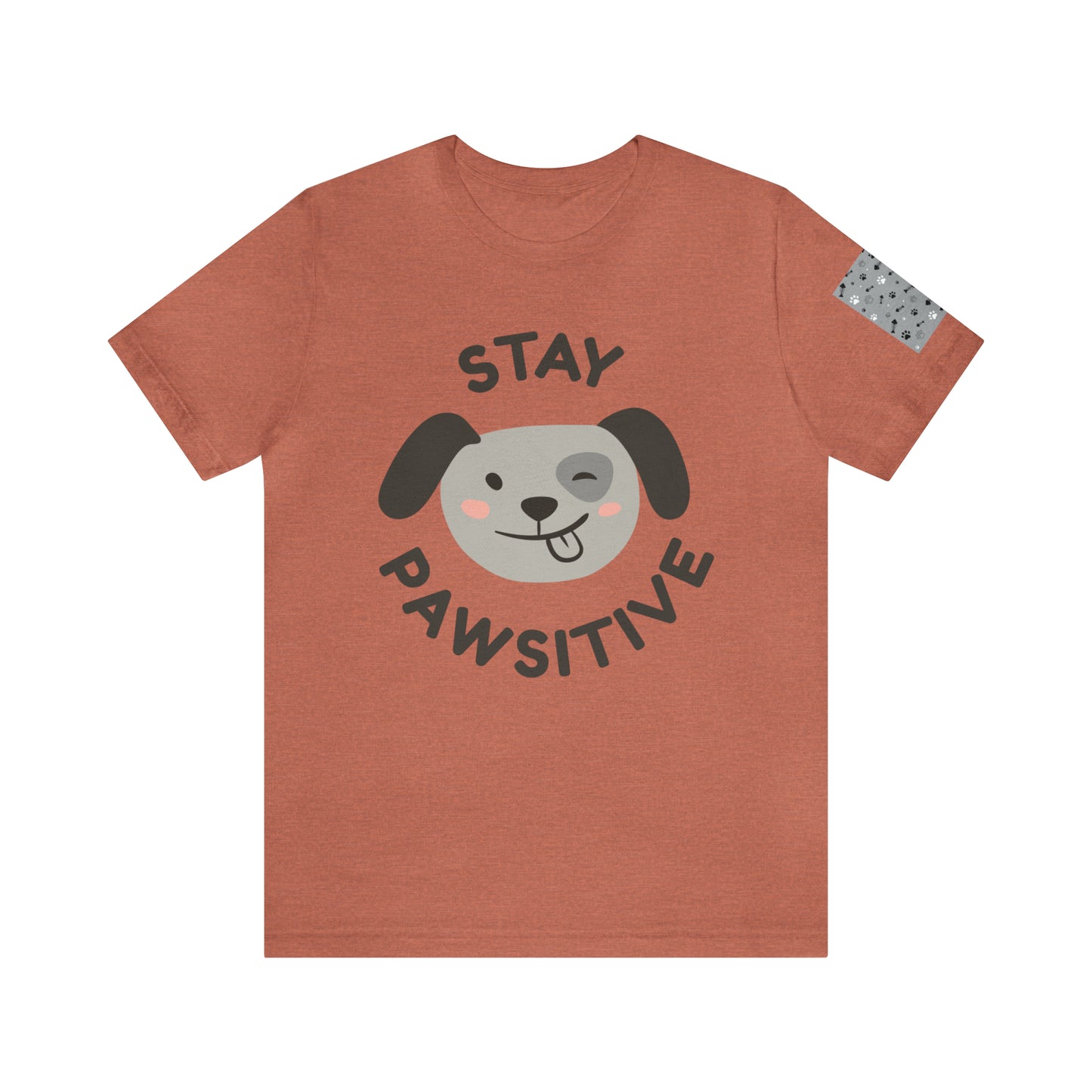 Unisex Jersey STAY PAWSITIVE Short Sleeve Tee