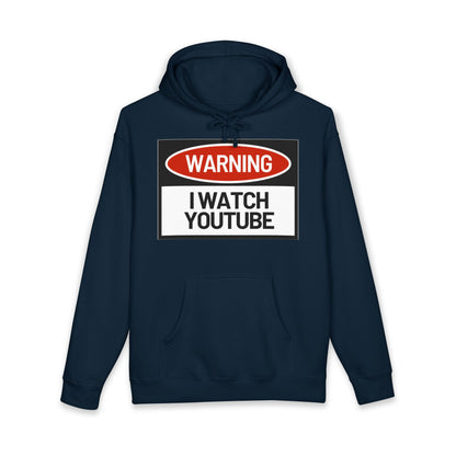 Warning: I Watch YouTube Pullover Hoodie