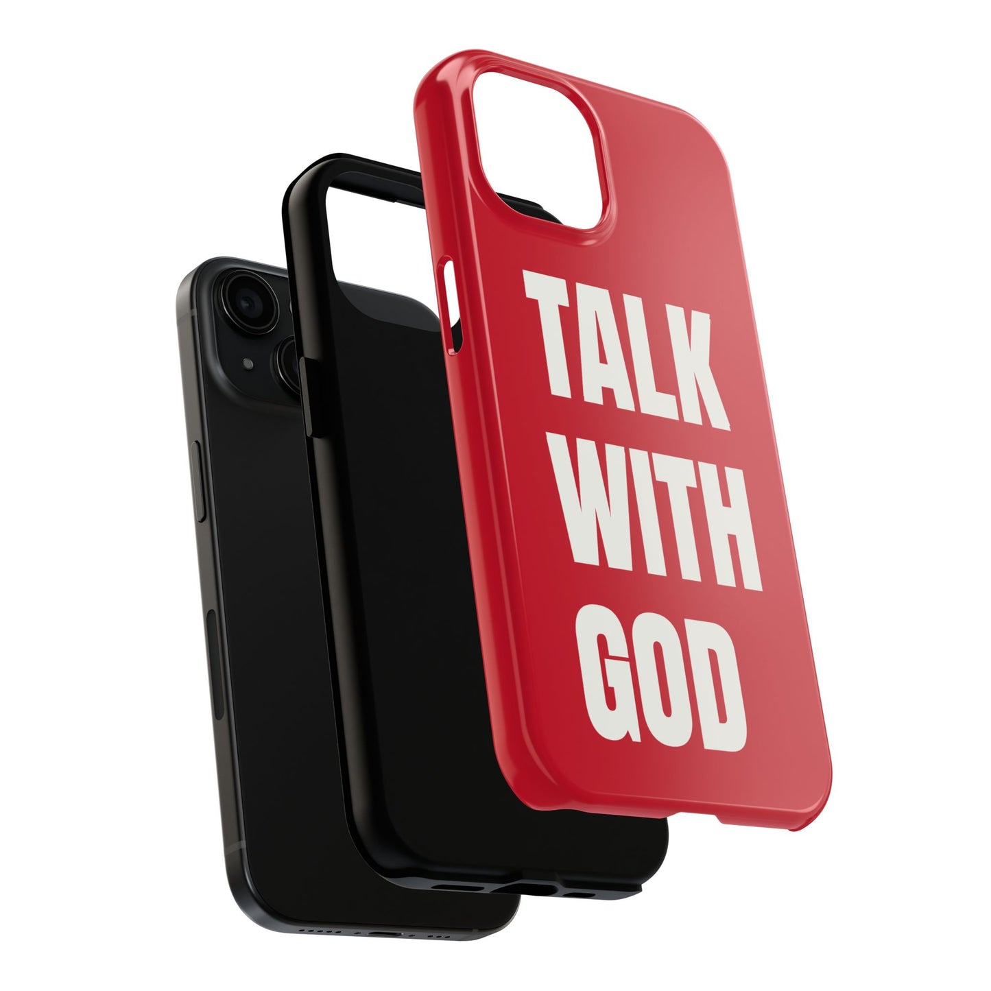 RED TALK WITH GOD Tough Phone Cases