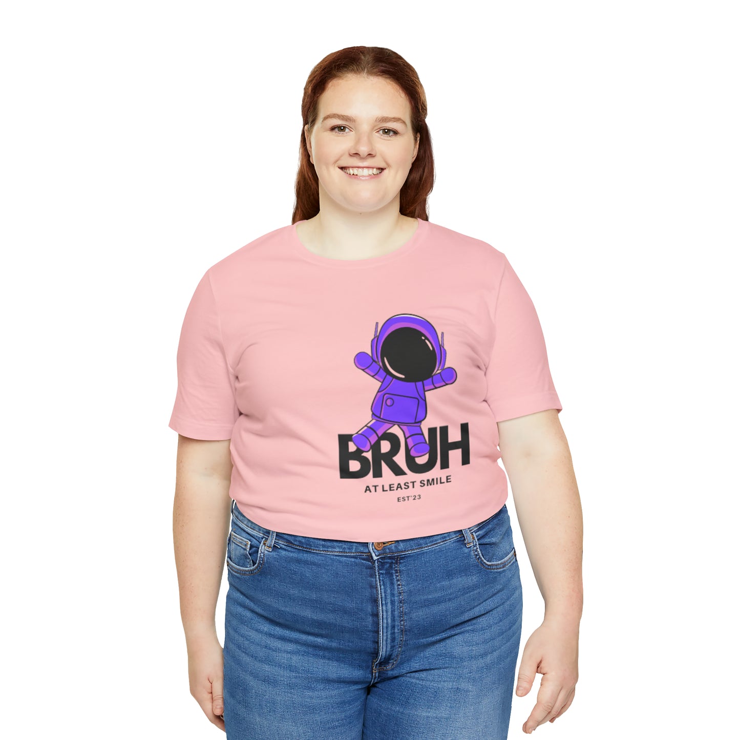 Unisex Jersey Short Sleeve  BRUH JUST SMILE Tee