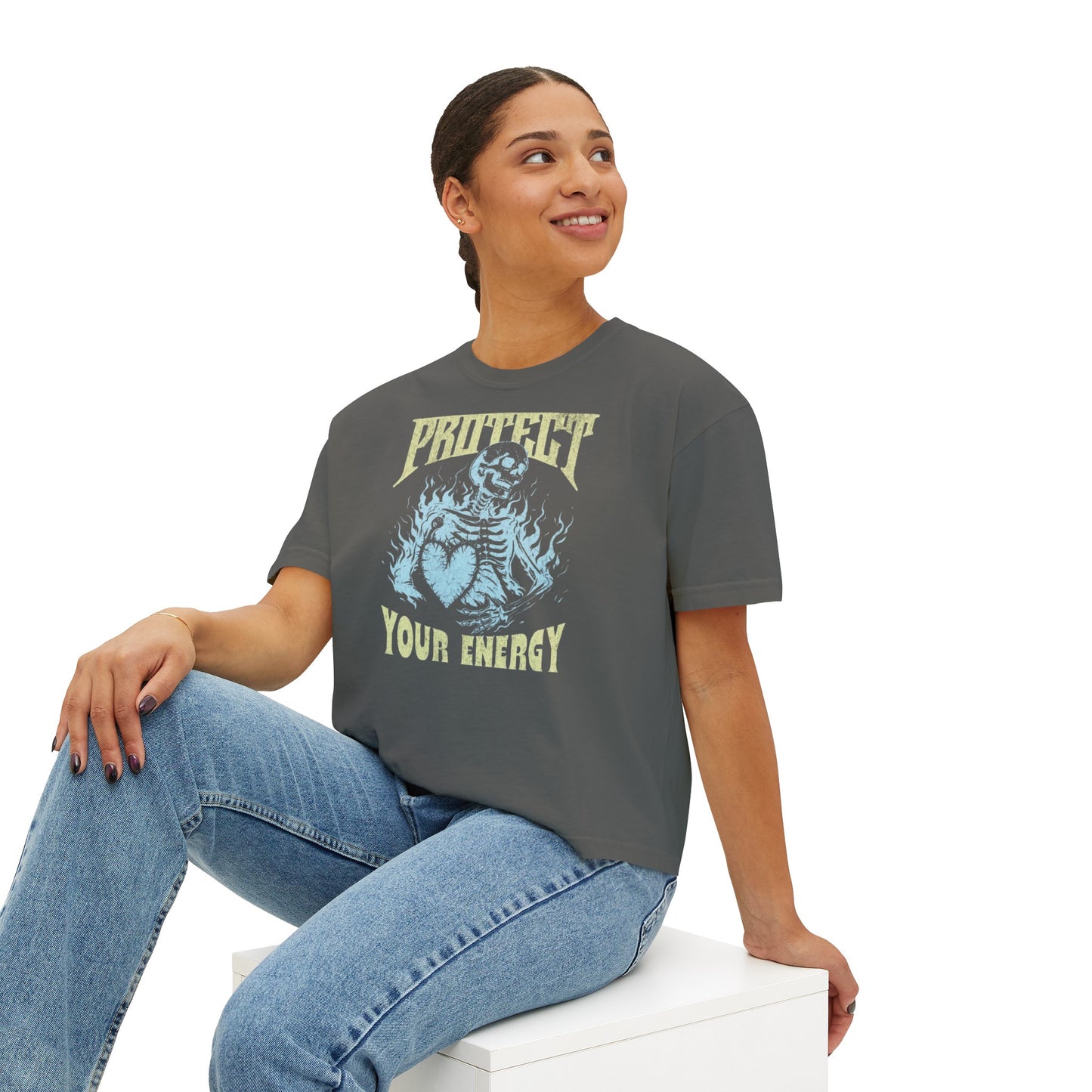 PROTECT YOUR ENERGY Women's Boxy Tee