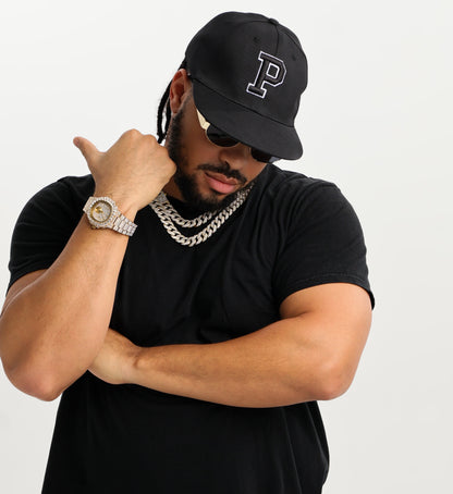 PEGSTYLES Signature P Black Snapback Hat | Unisex Streetwear
