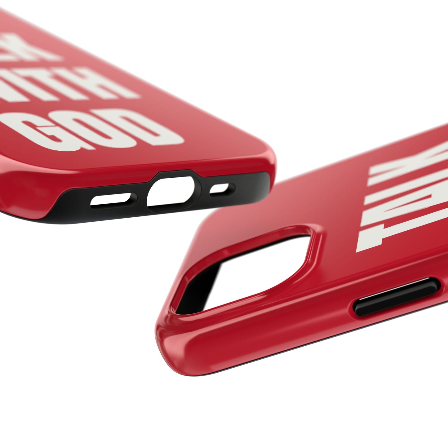 RED TALK WITH GOD Tough Phone Cases