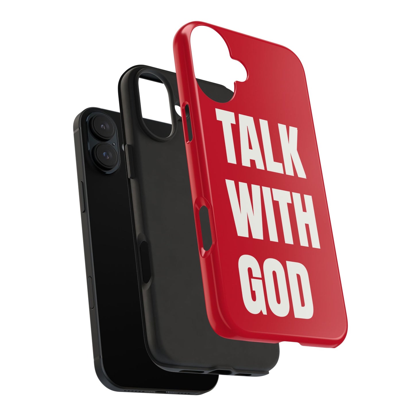 RED TALK WITH GOD Tough Phone Cases