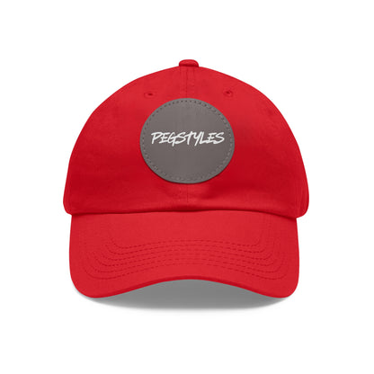 PEGSTYLES ORIGINAL Dad Hat with Leather Patch (Round)