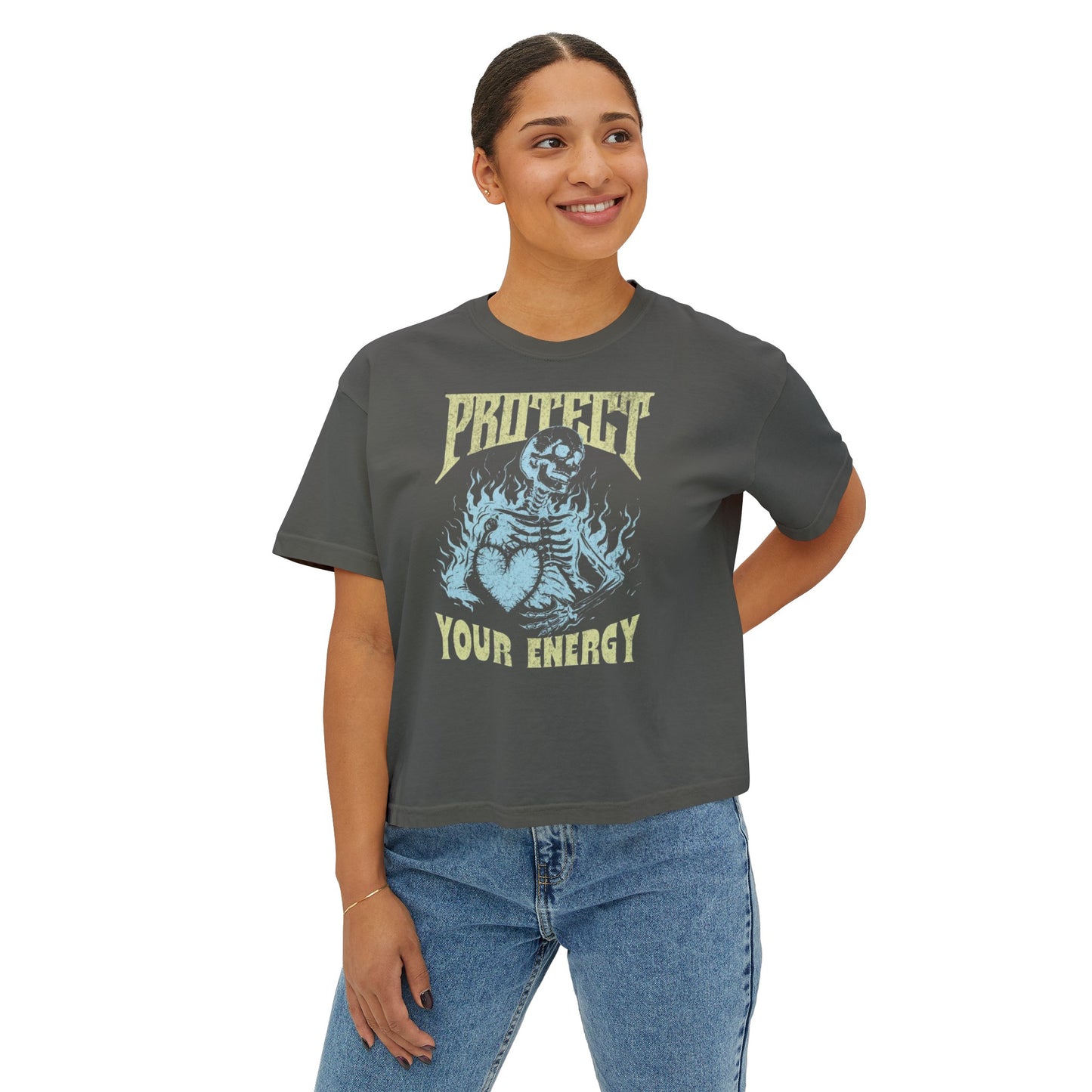 PROTECT YOUR ENERGY Women's Boxy Tee