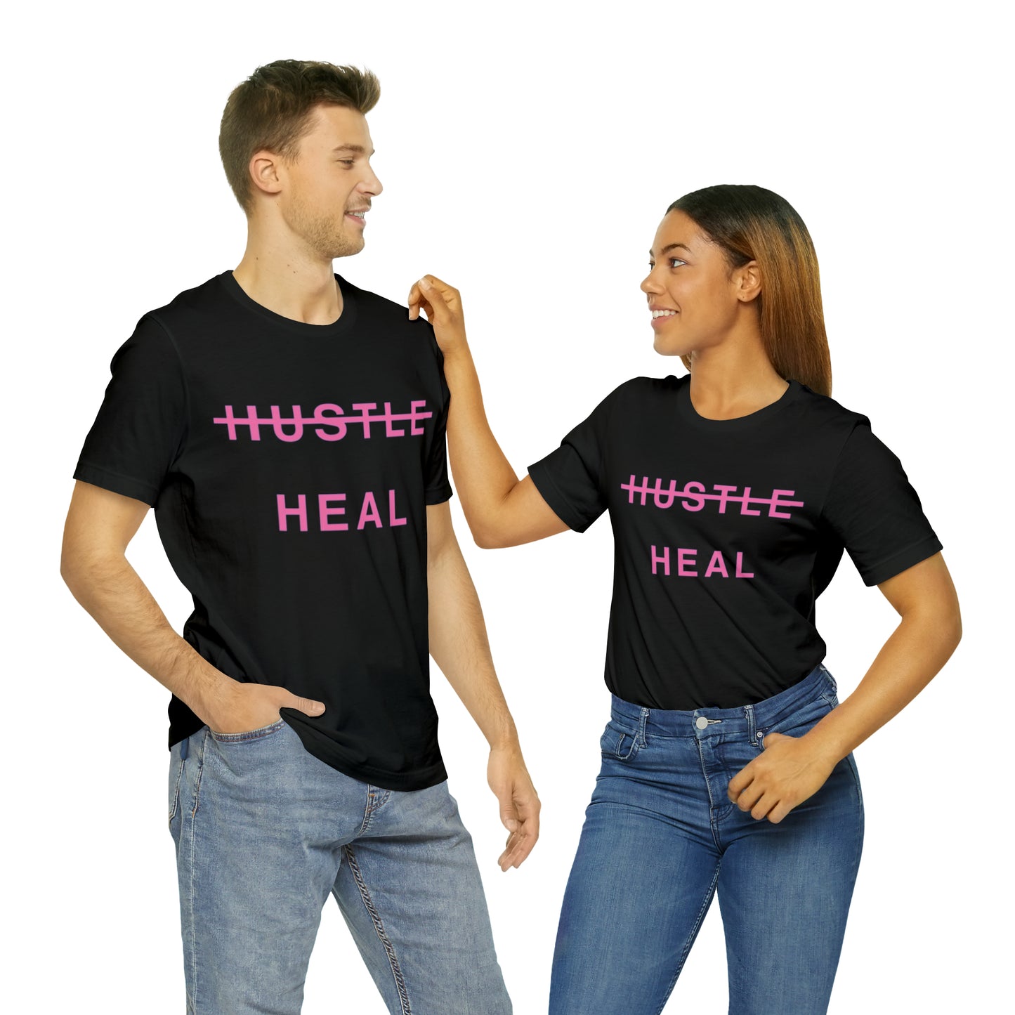 Unisex Jersey Short Sleeve DON’T JUST HUSTLE…HEAL Tee