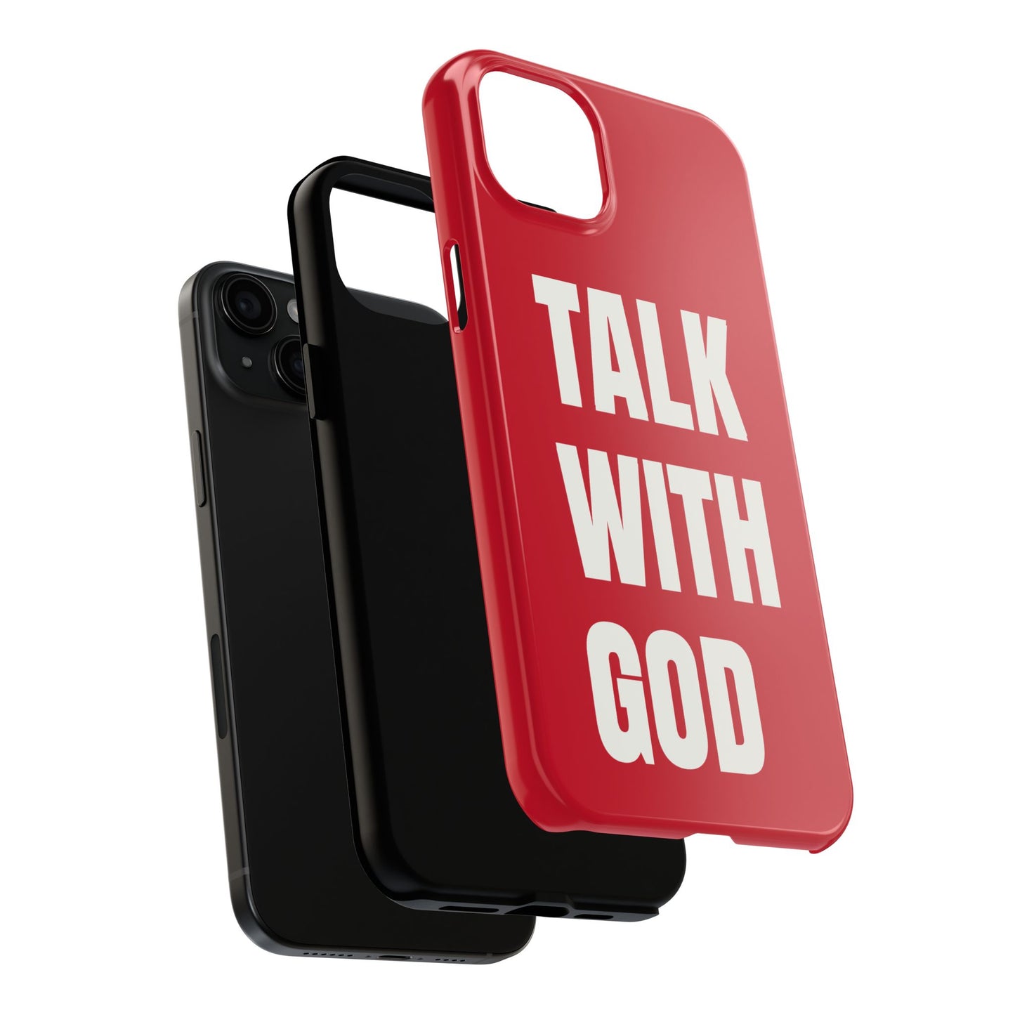 RED TALK WITH GOD Tough Phone Cases