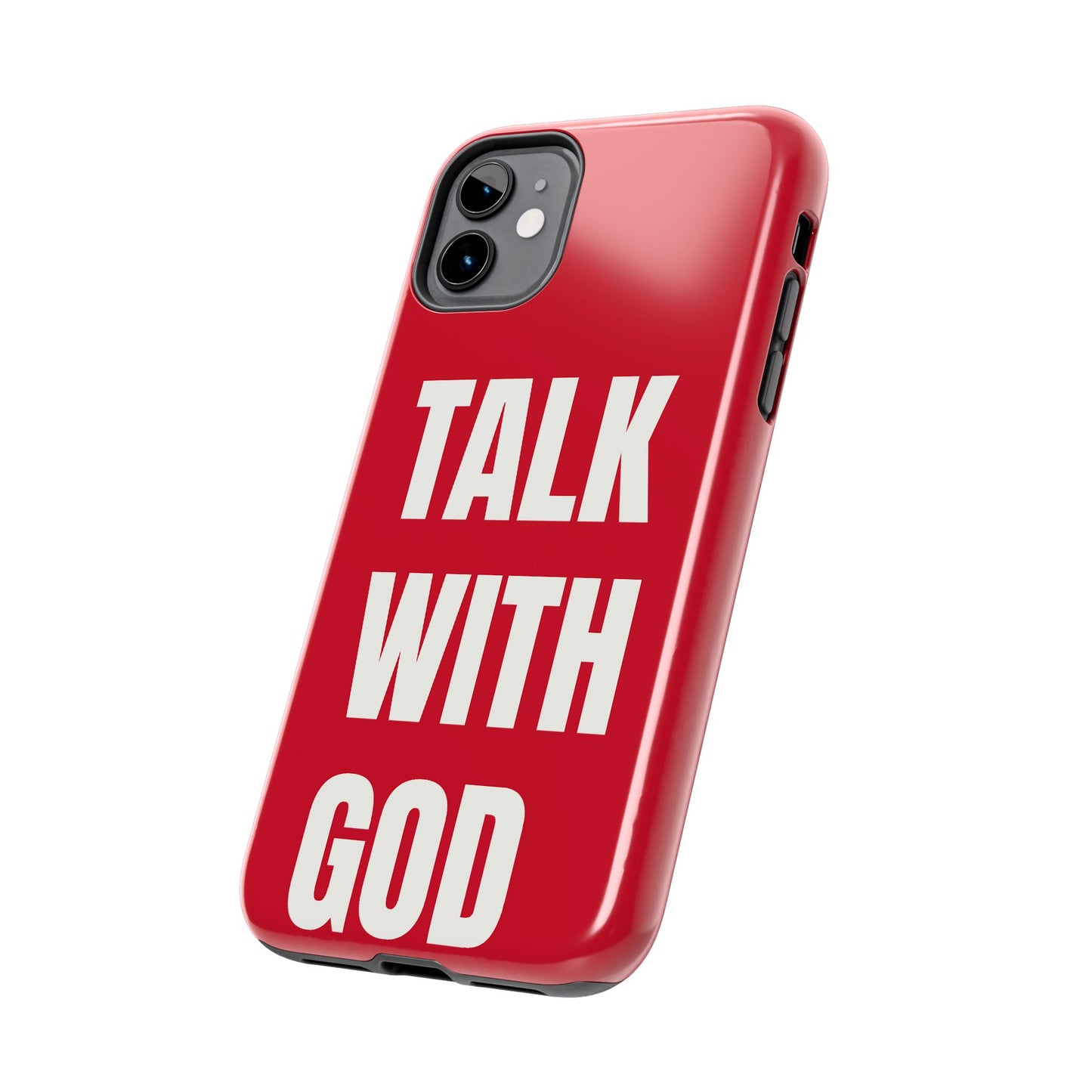 RED TALK WITH GOD Tough Phone Cases