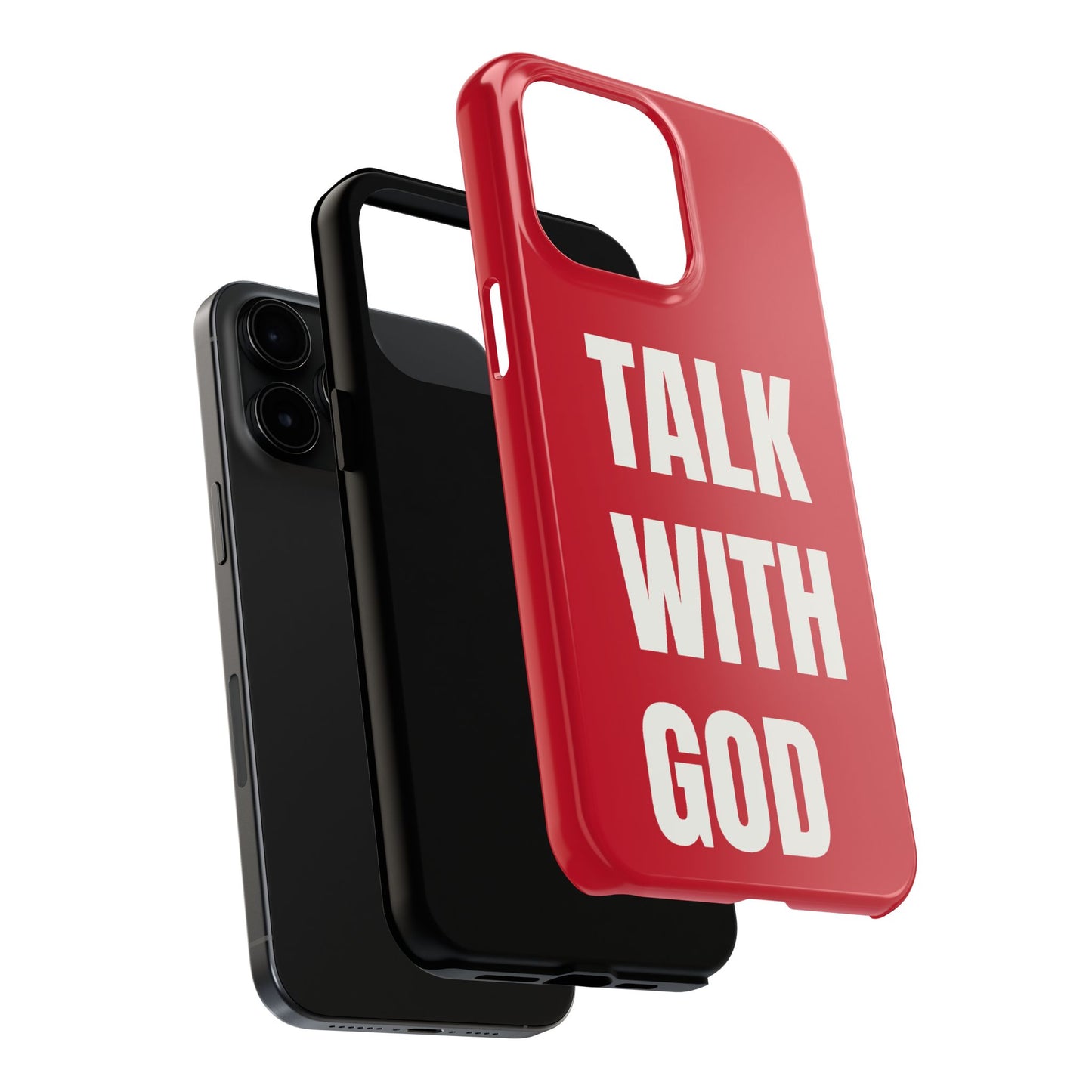 RED TALK WITH GOD Tough Phone Cases